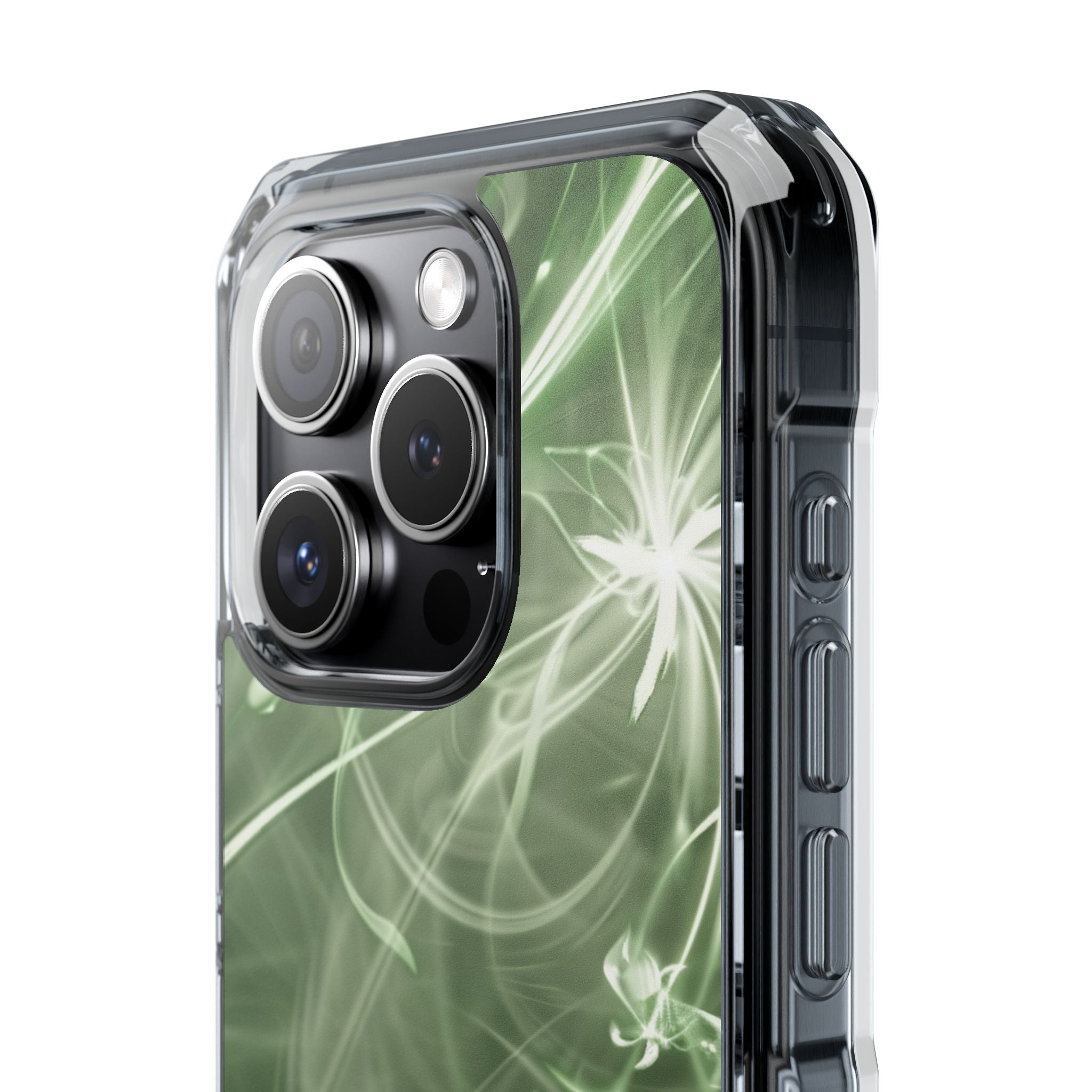 Green Spirit Flow iPhone 15 - Impact Clear+