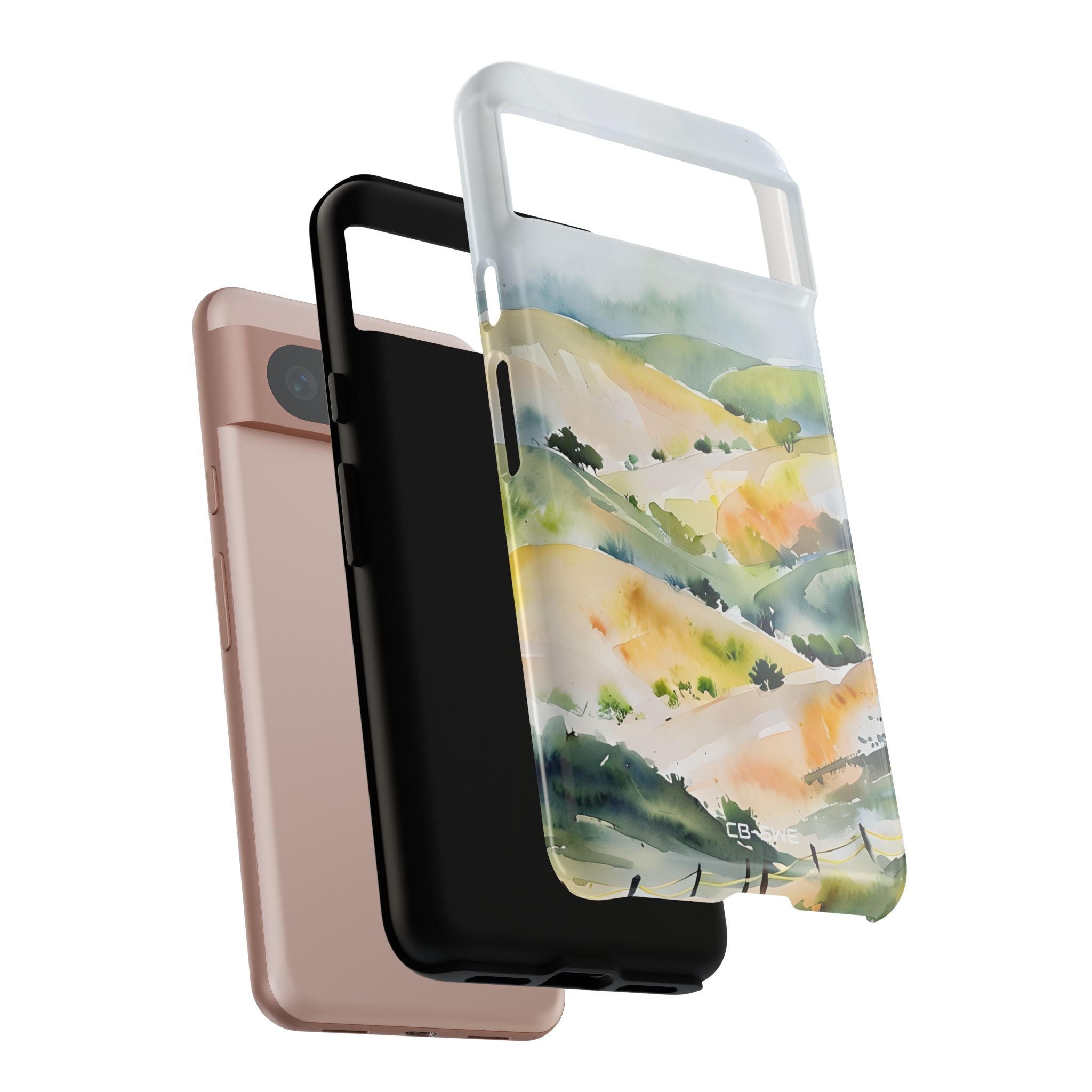 Misty Hills Watercolor - Google Pixel Case