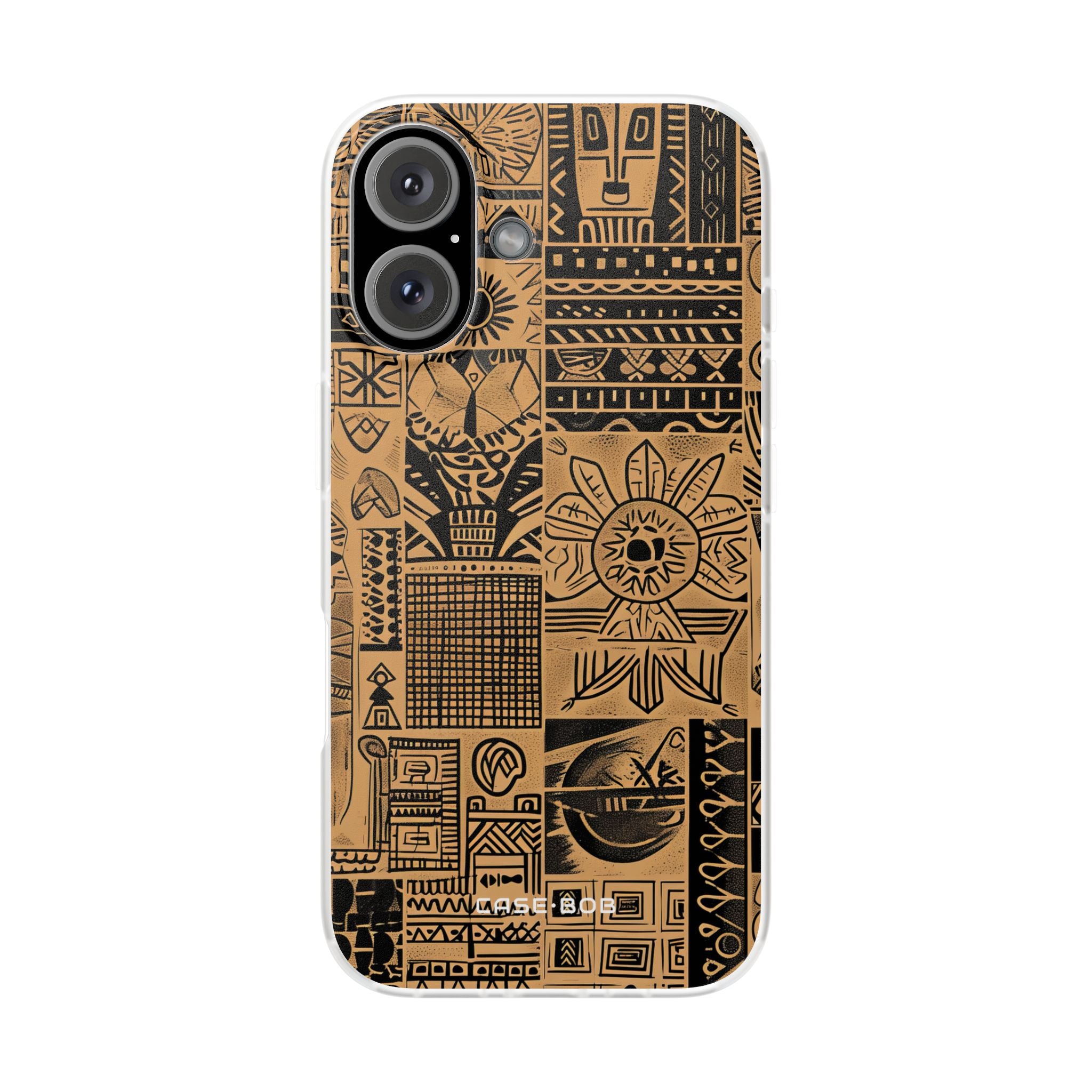 Tribal Faces iPhone 16 Case - Soft