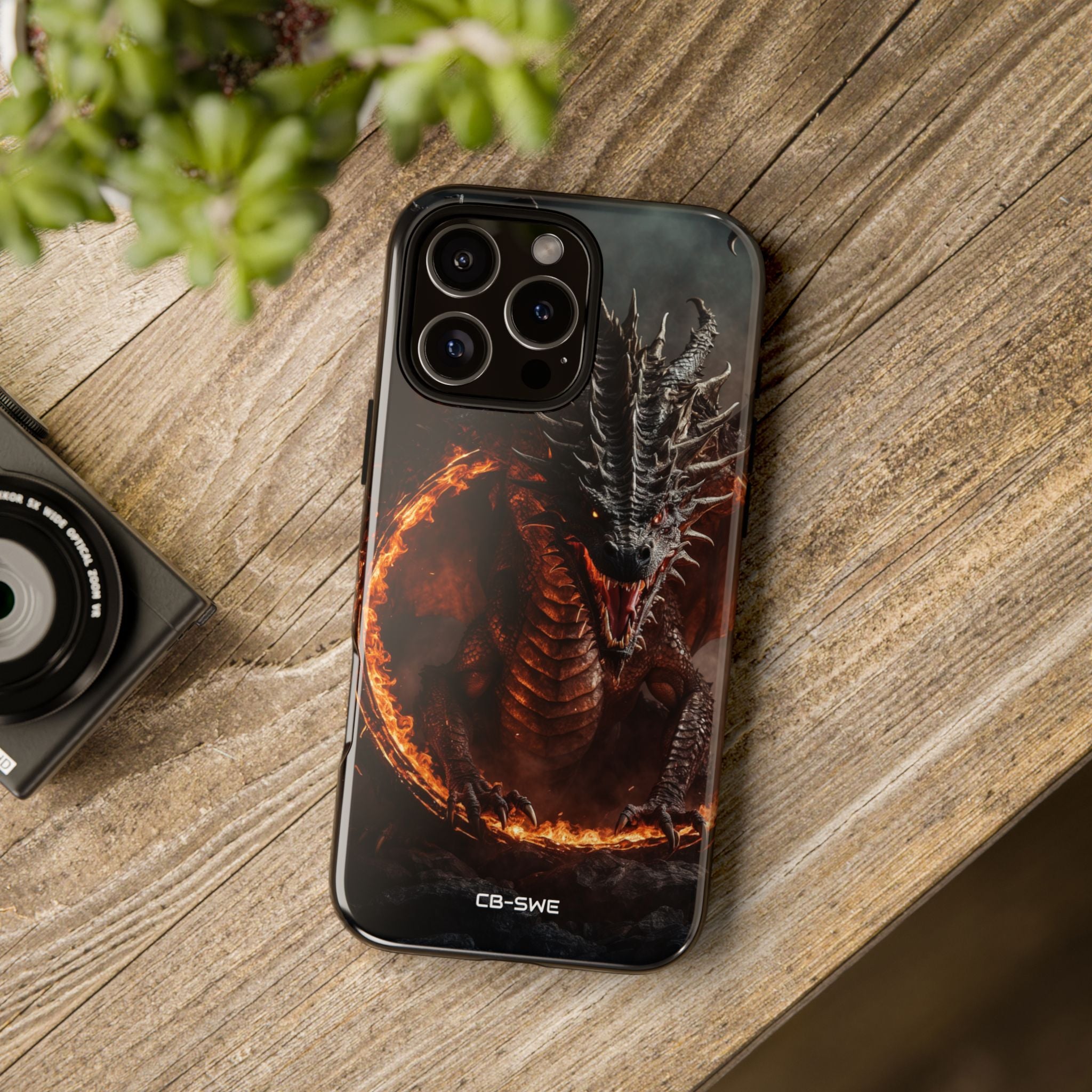 Fiery Dragon Roars - iPhone Case