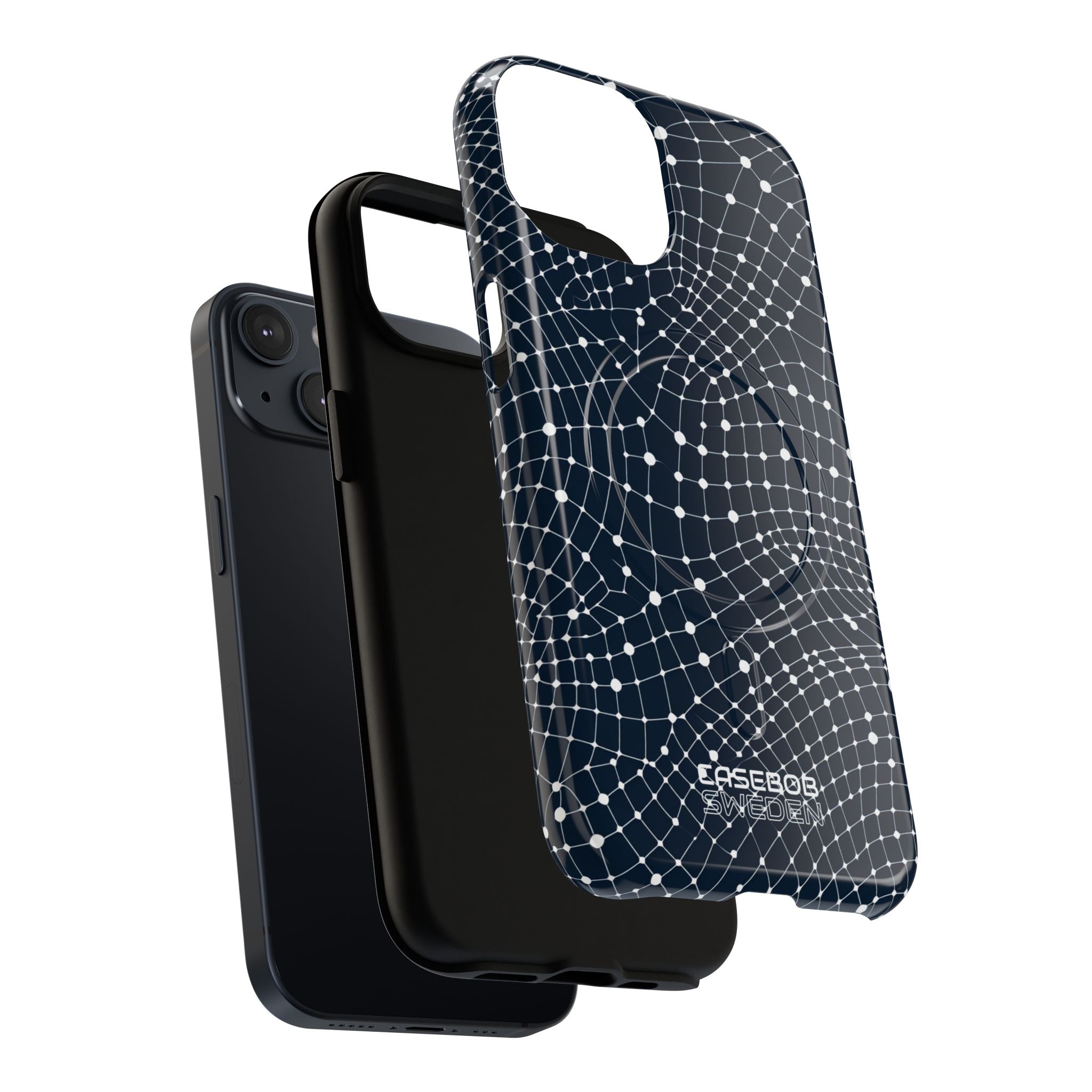 Warped Grid Web iPhone 14 - Tough+