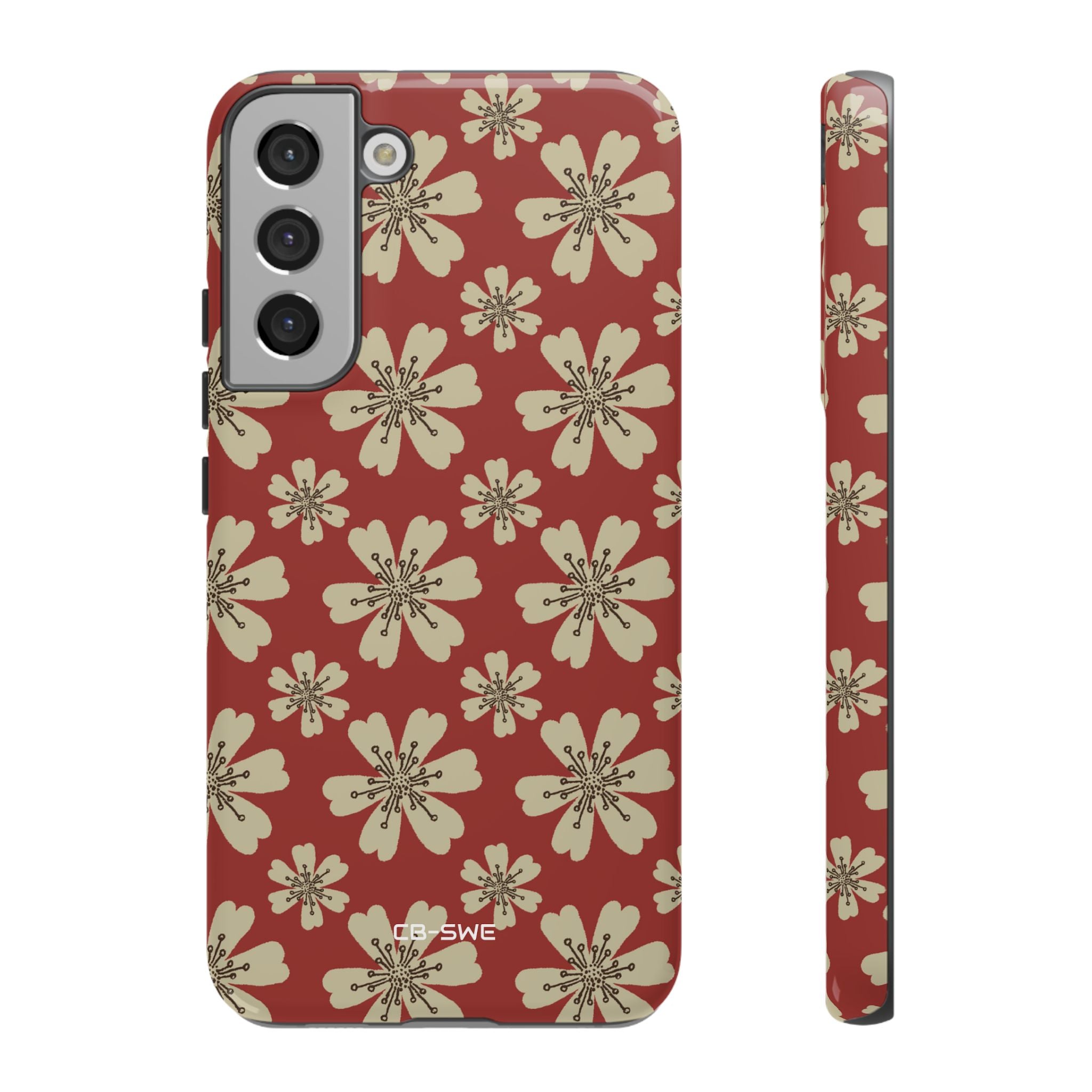 Retro Red Florals - Samsung Case
