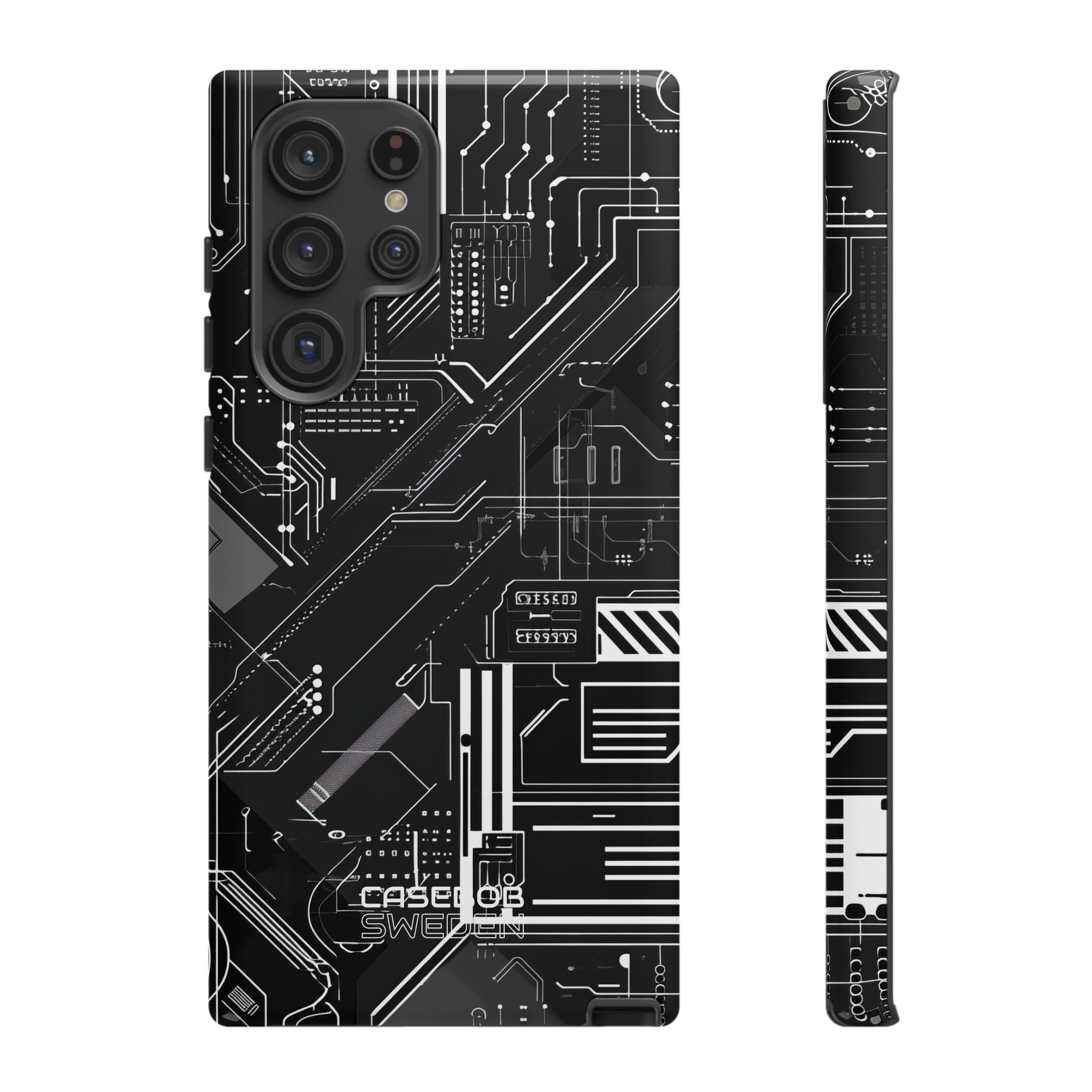 Futuristic Circuit Grid Samsung S22 - Tough