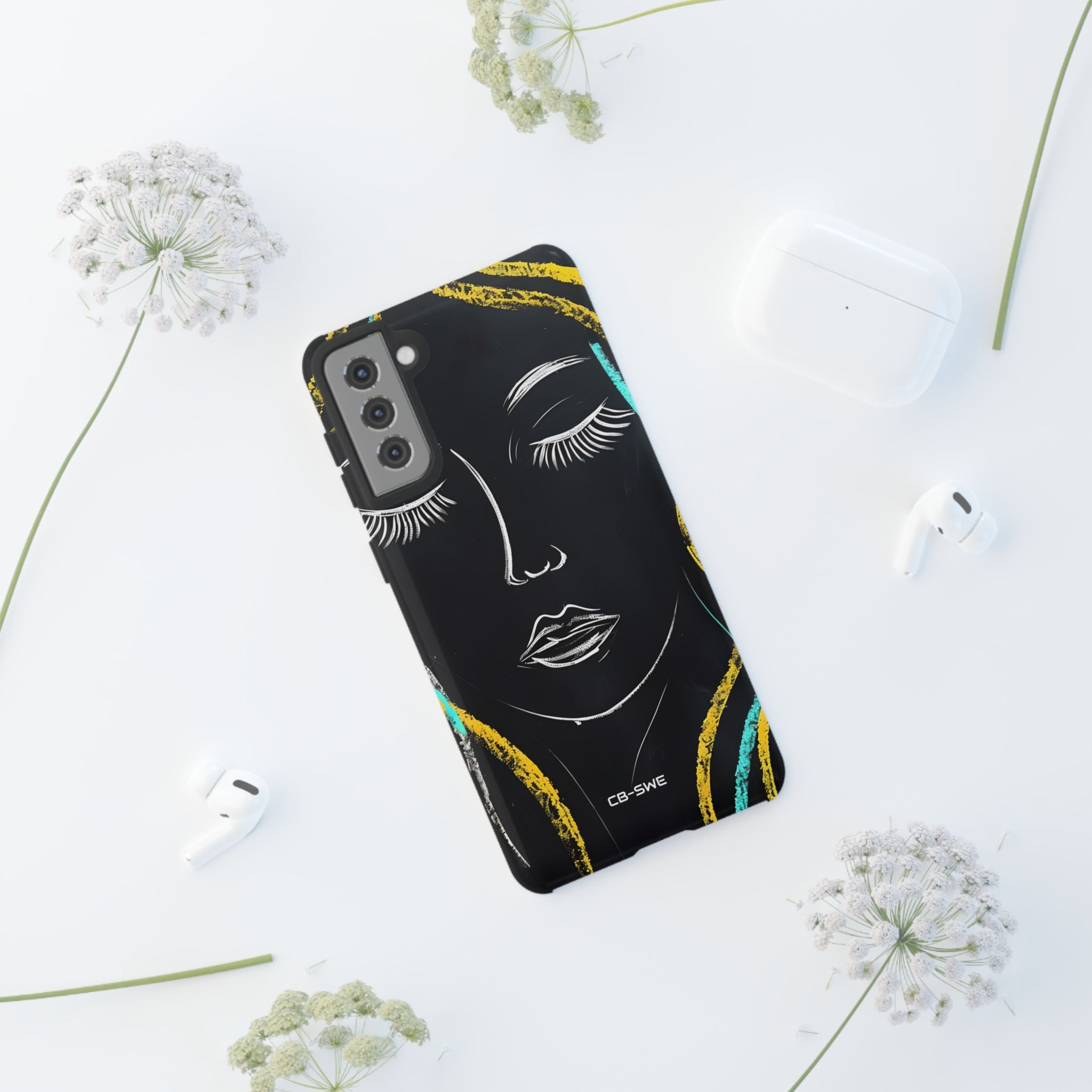 Vivid Minimalist Portrait - Samsung Case