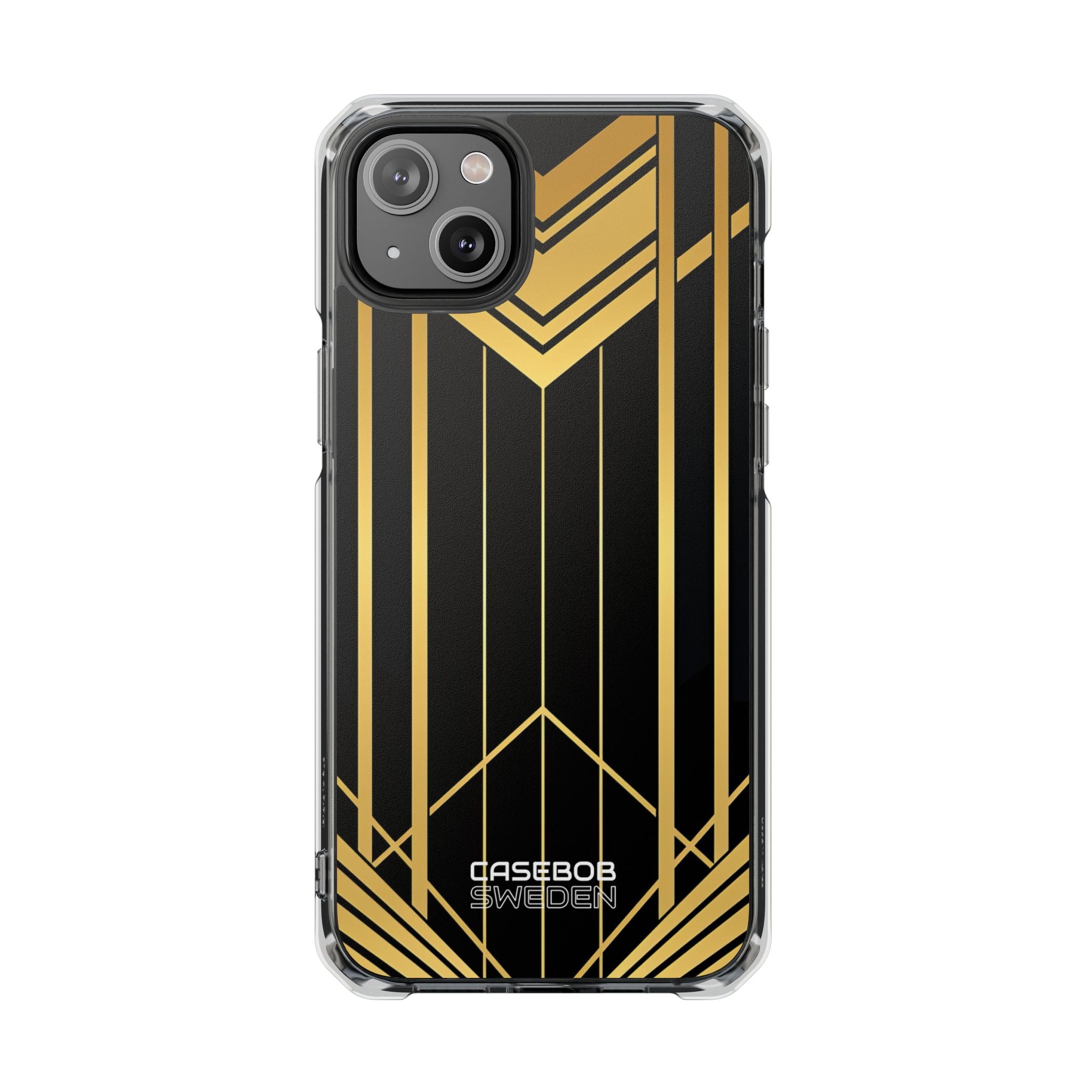 Gouden Geometrische Symfonie iPhone 14 - Impact Clear+