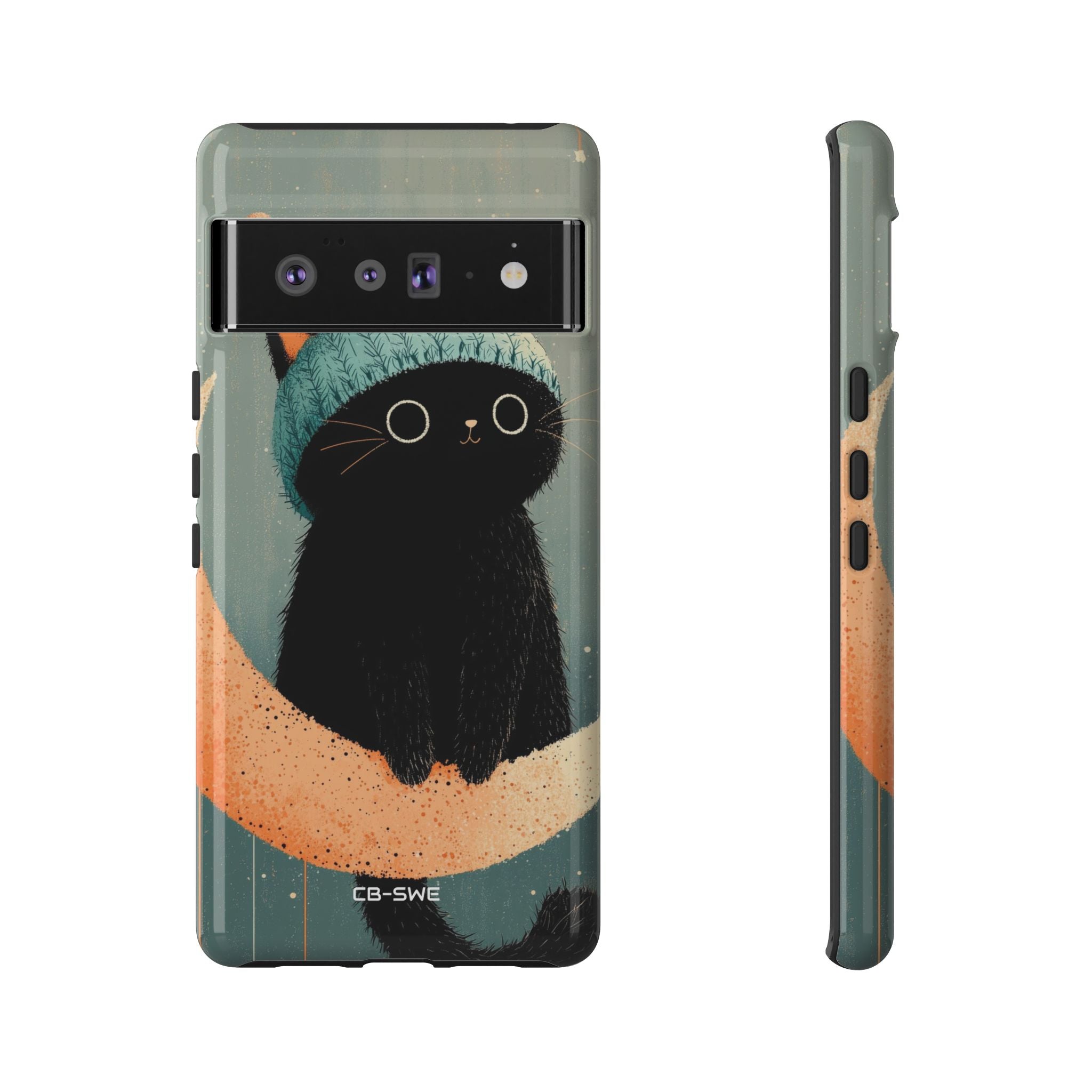 Cat Sits Dreaming - Google Pixel Case