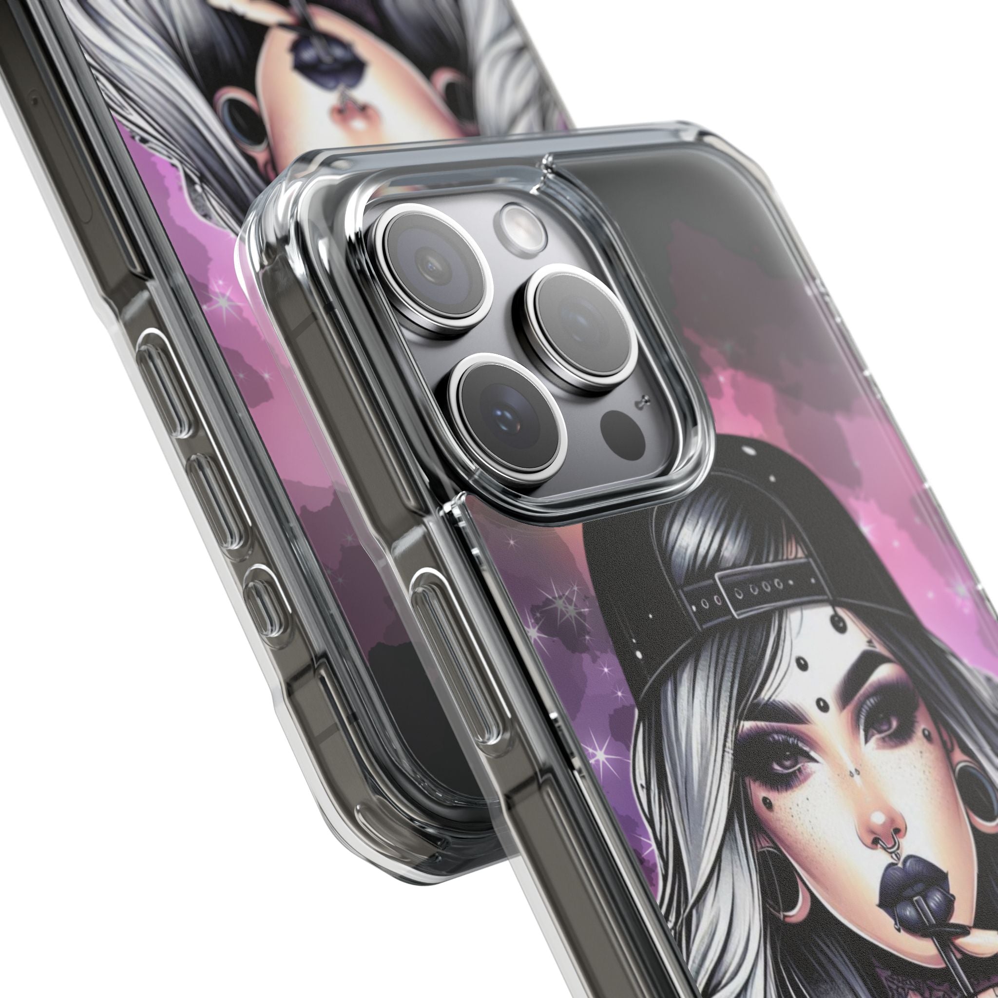 Silver Sip Nebula iPhone 15 Pro Max Case - Impact