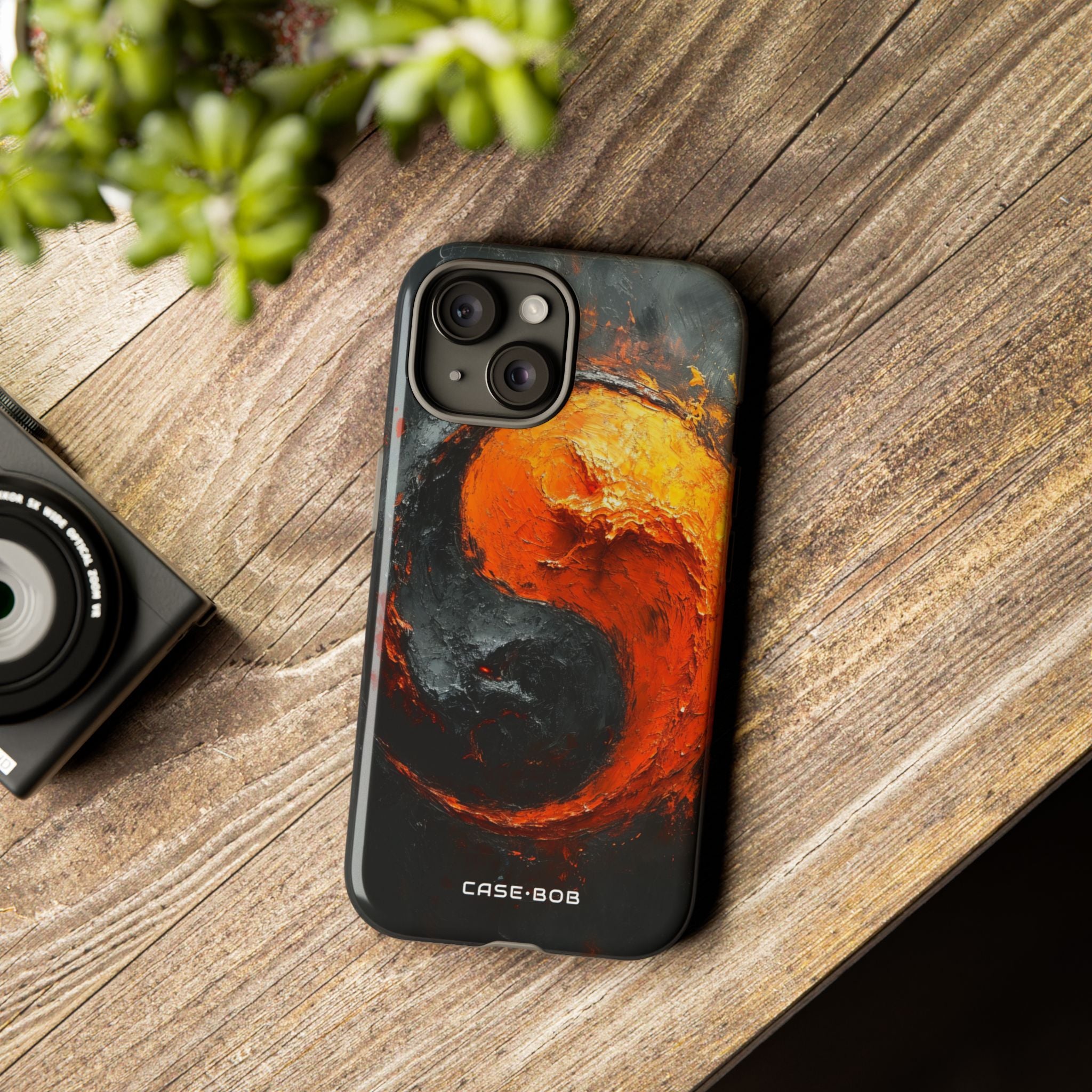 Molten Yin-Yang iPhone 15 Case - Tough