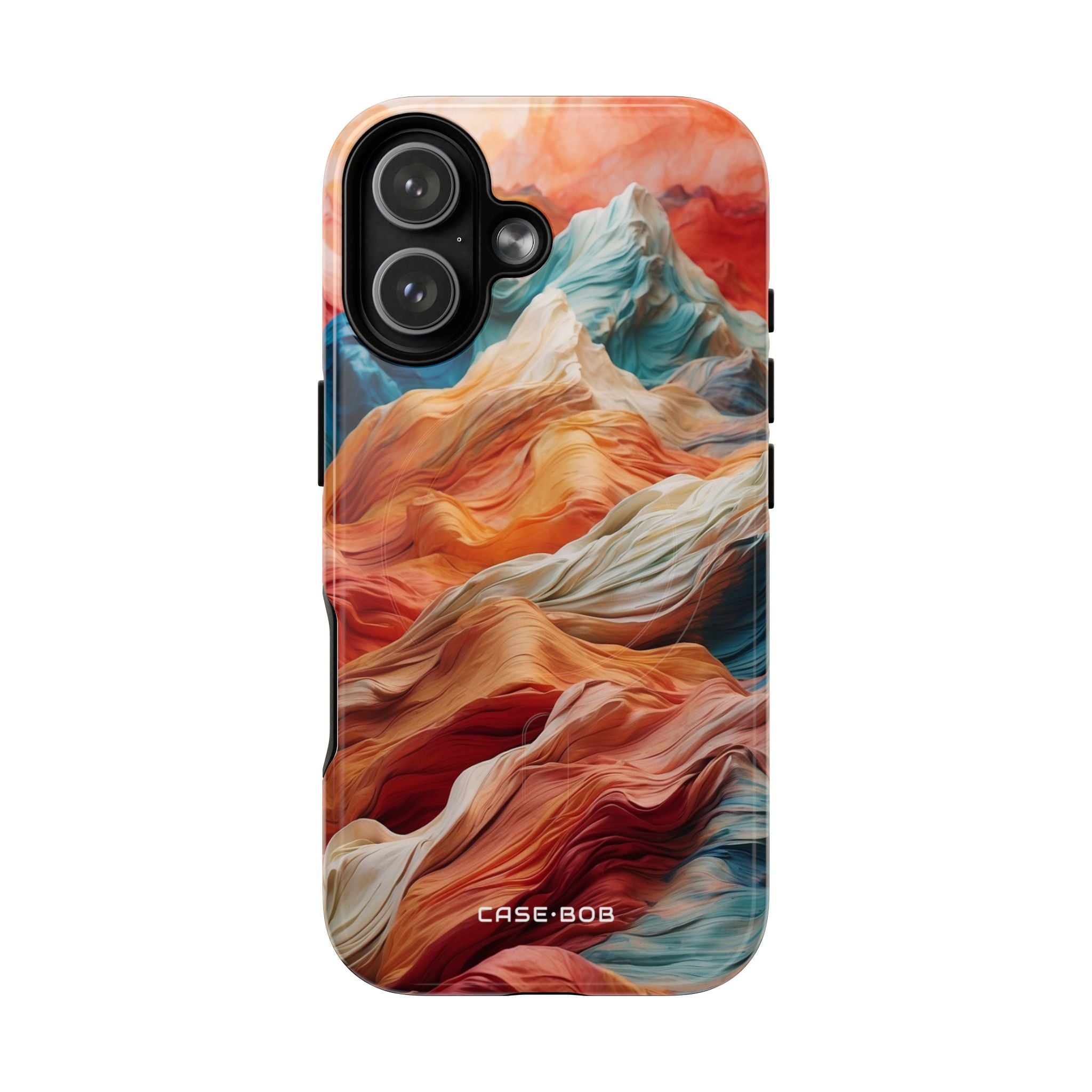 Fabric Peaks Cream iPhone 17 Case - Tough+