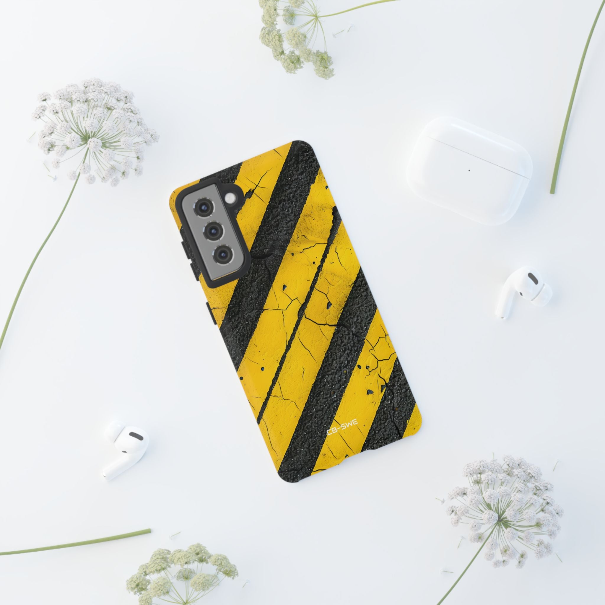 Cracked Hazard Lines - Samsung Case