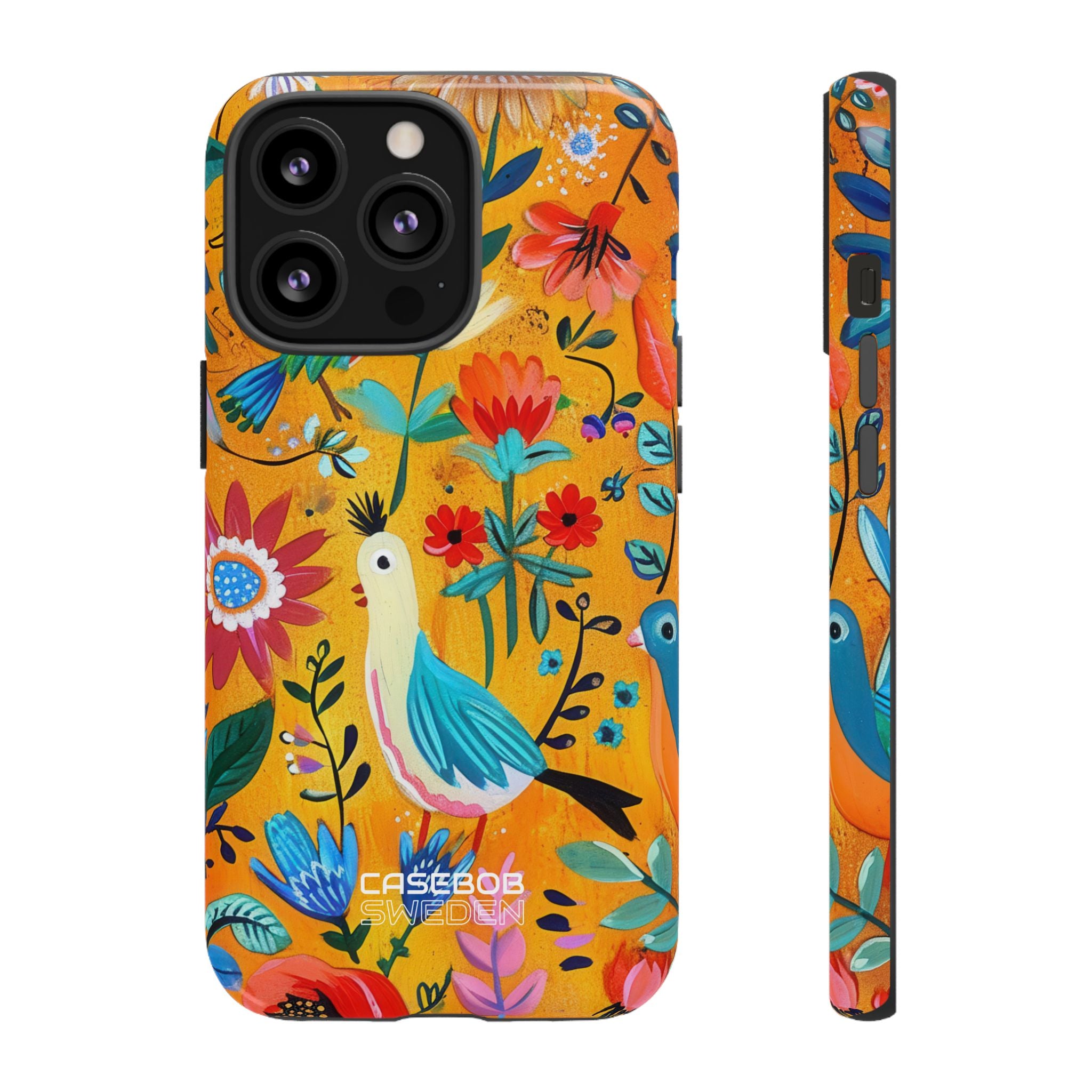 Whimsical Birds Garden iPhone 13 - Tough