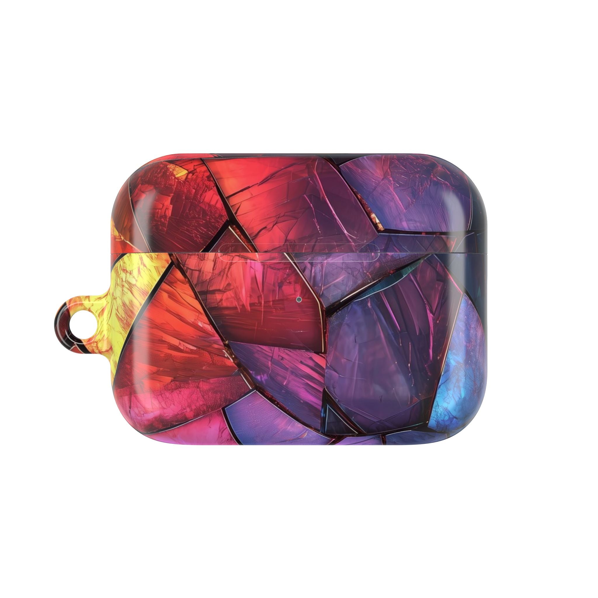 Crimson Shard Mosaic - AirPods Case