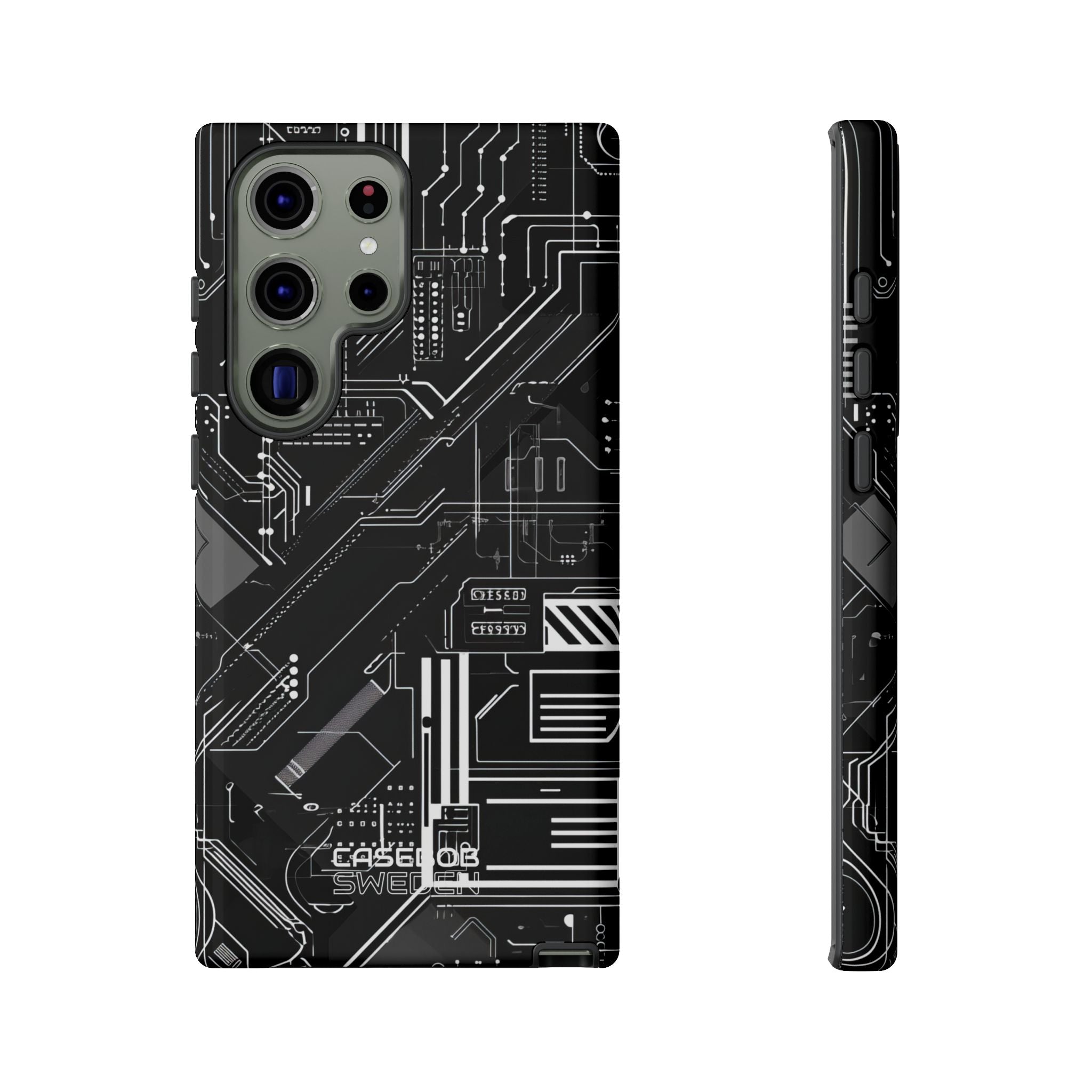 Futuristic Circuit Grid Samsung S23 - Tough