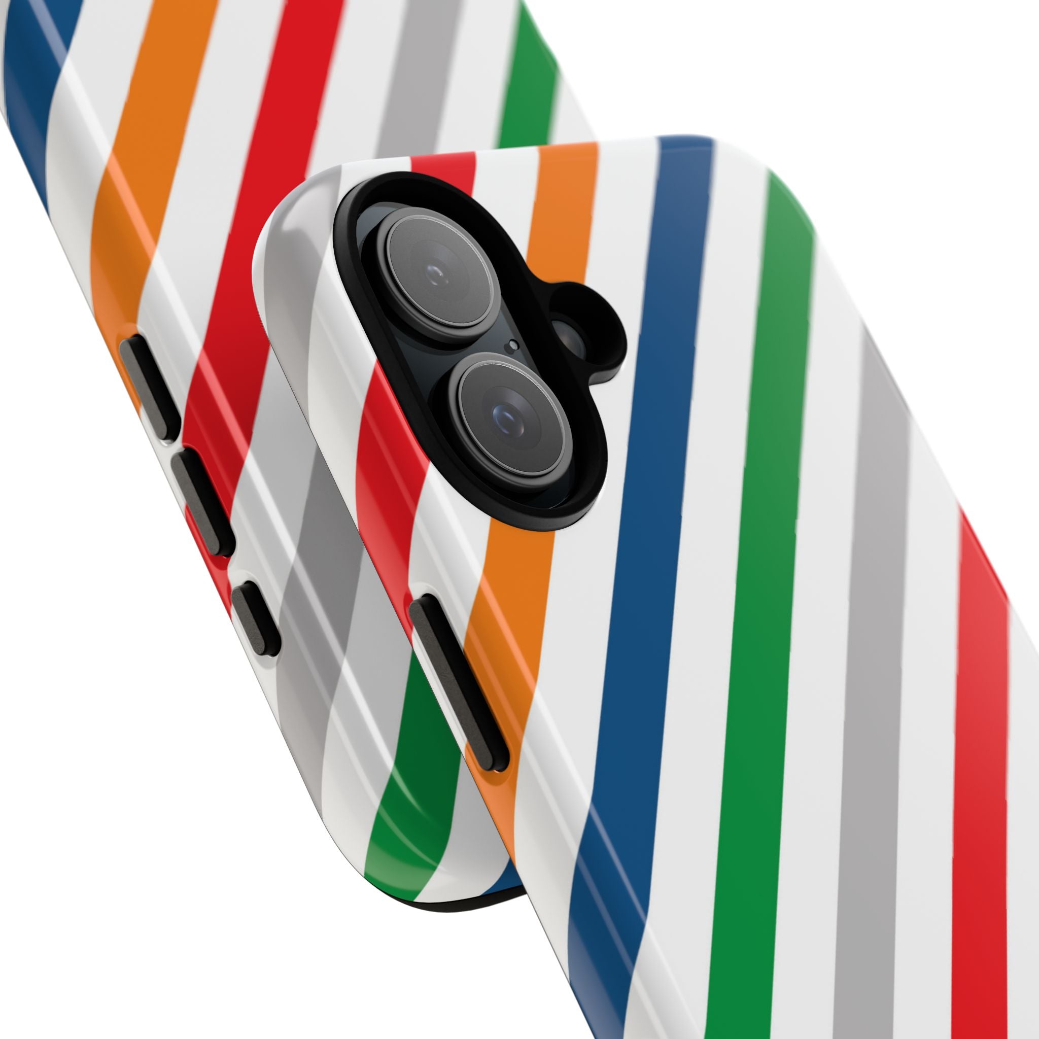 Vibrant Geometric Stripes - iPhone Case