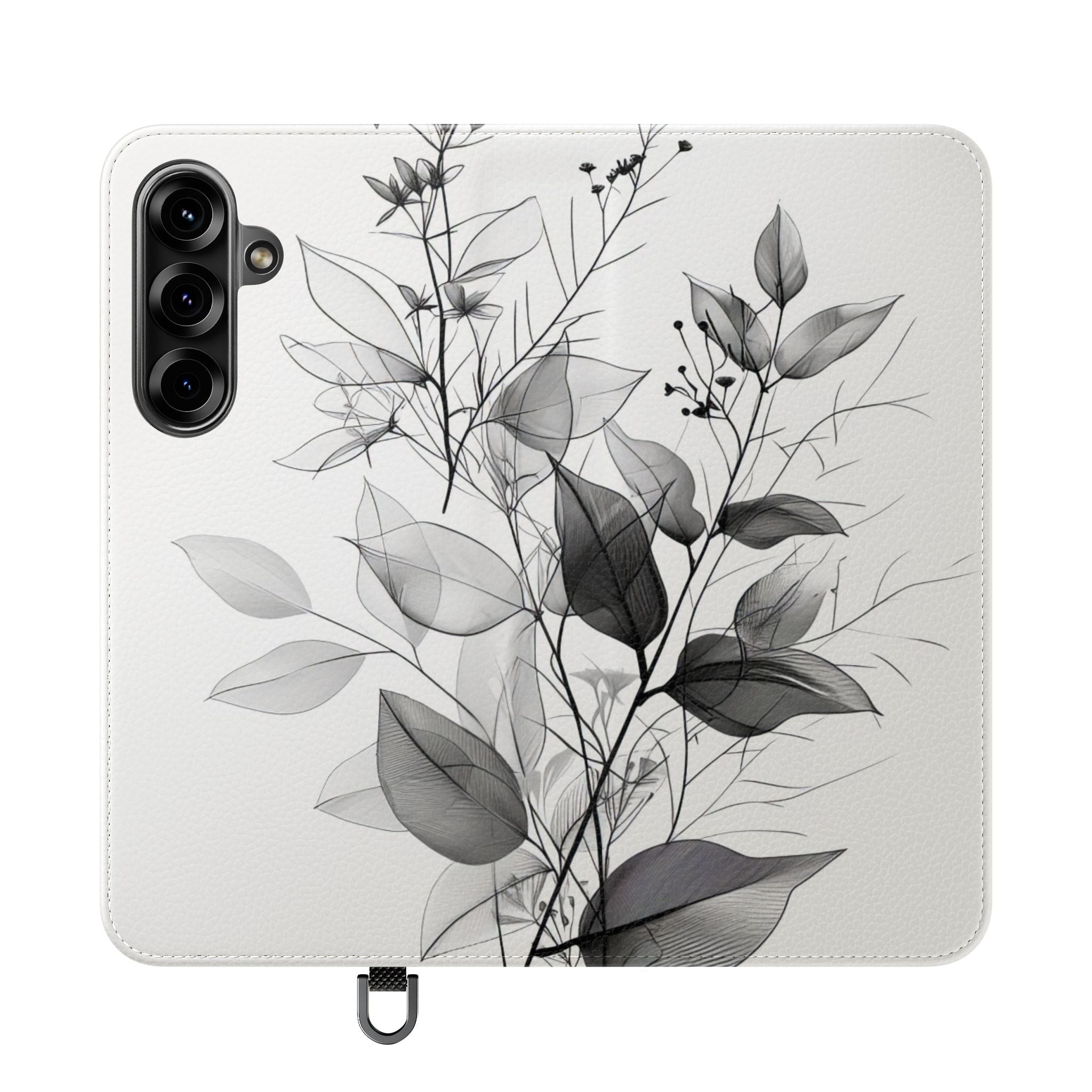 Silver Leaves - Samsung S25+ Case - Lompakko