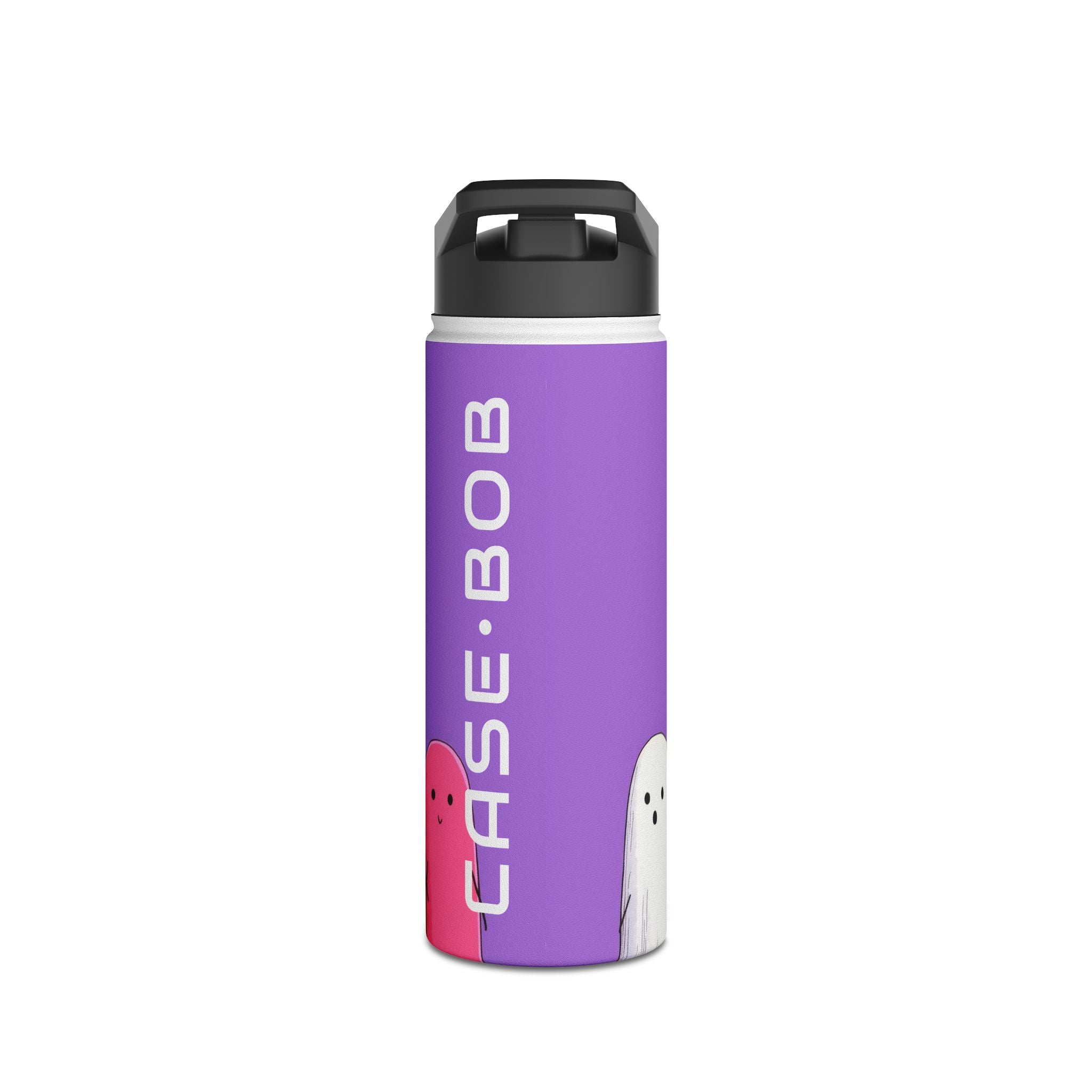 Colorful Ghosts Line - Stainless Steel Water Bottle