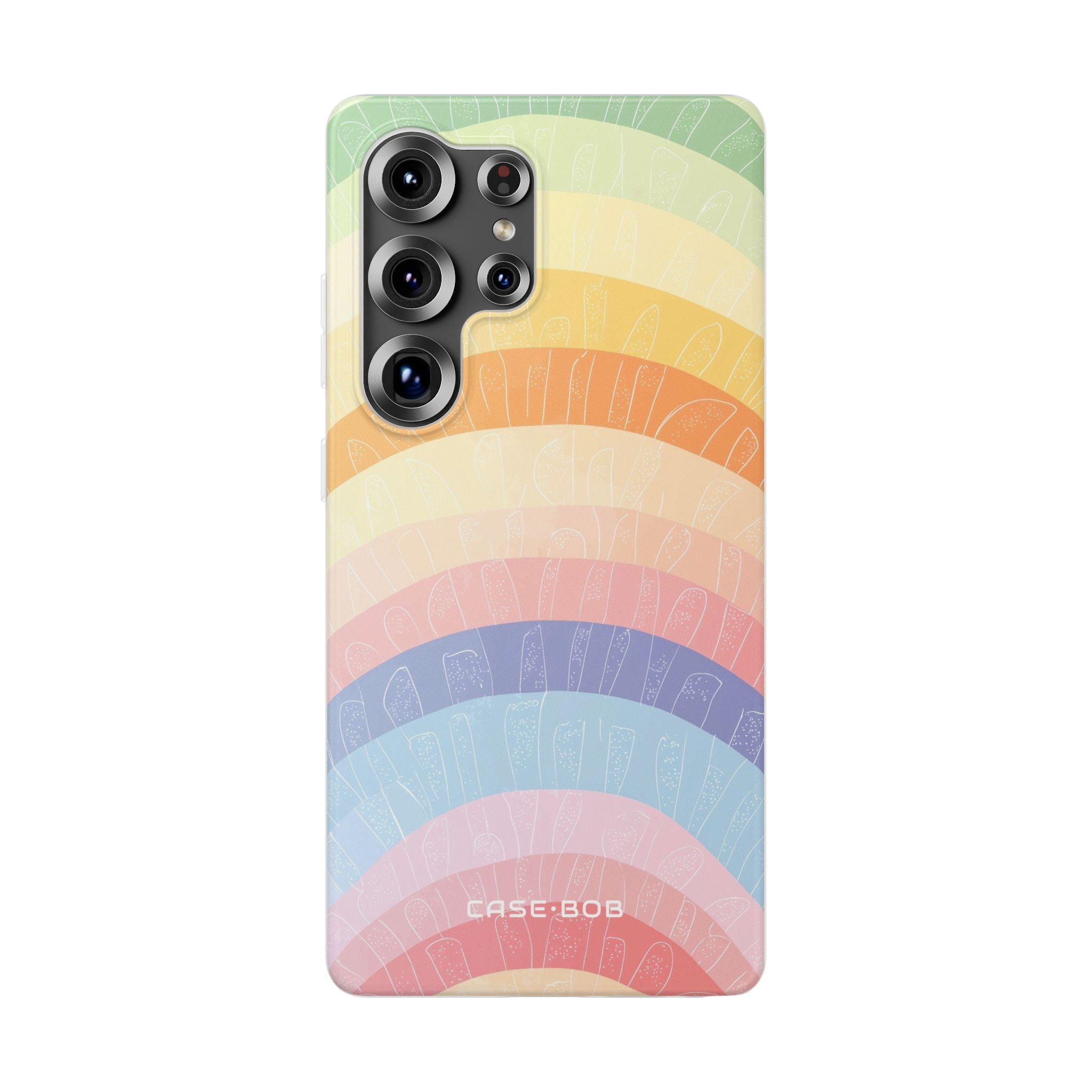 Pastel Rainbow Bands Samsung S25 Ultra Case - Soft