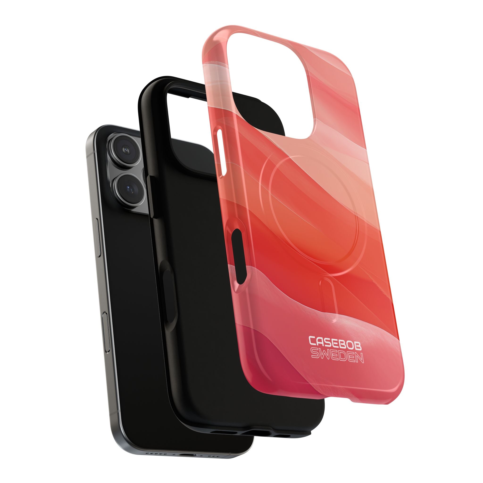 Flowing Coral Waves iPhone 16 - Tough+