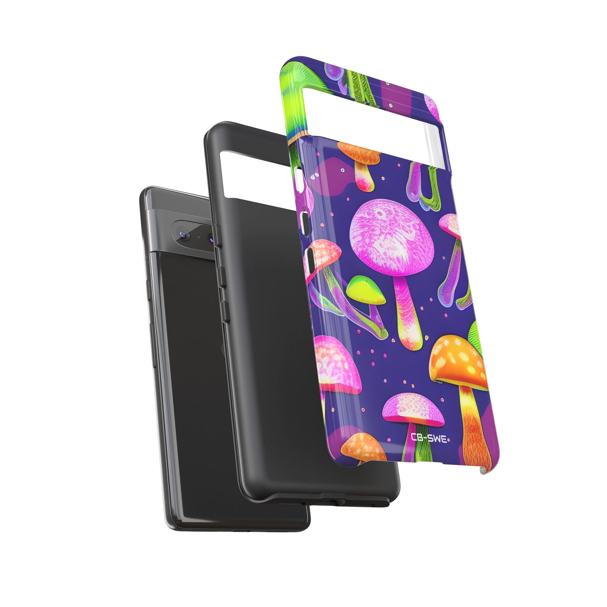 Neon Mushroom Dreams - Google Pixel Case