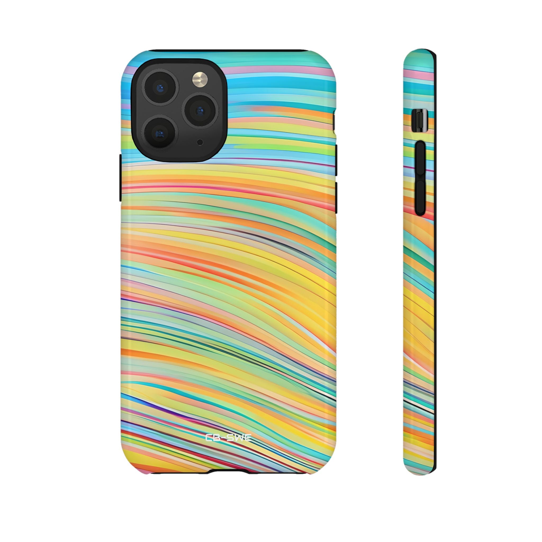 Vibrant Rhythmic Waves - iPhone Case
