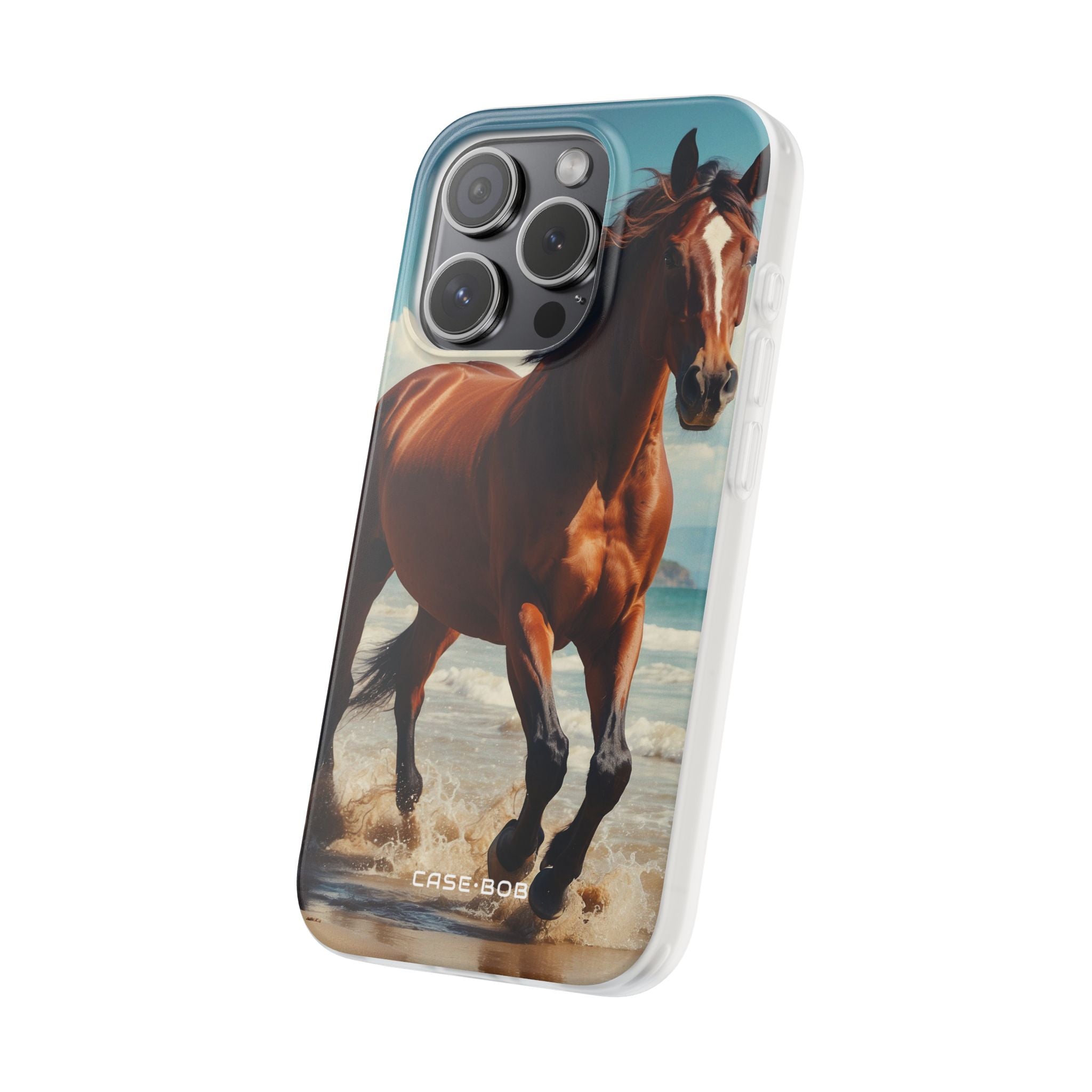 Blazing Horse iPhone 15 Pro Case - Soft