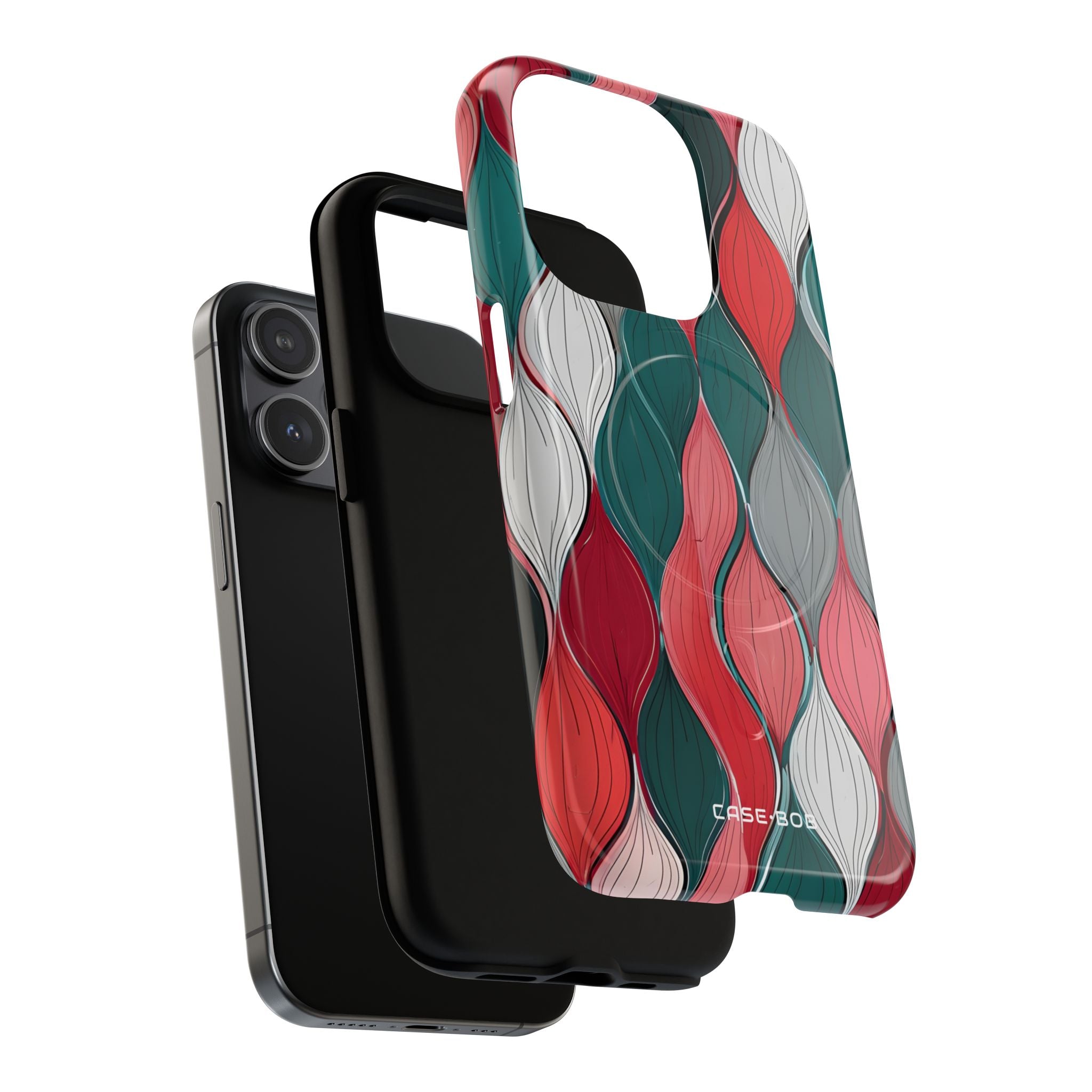 Leaf Cascade Teal iPhone 15 Pro Case - Tough+