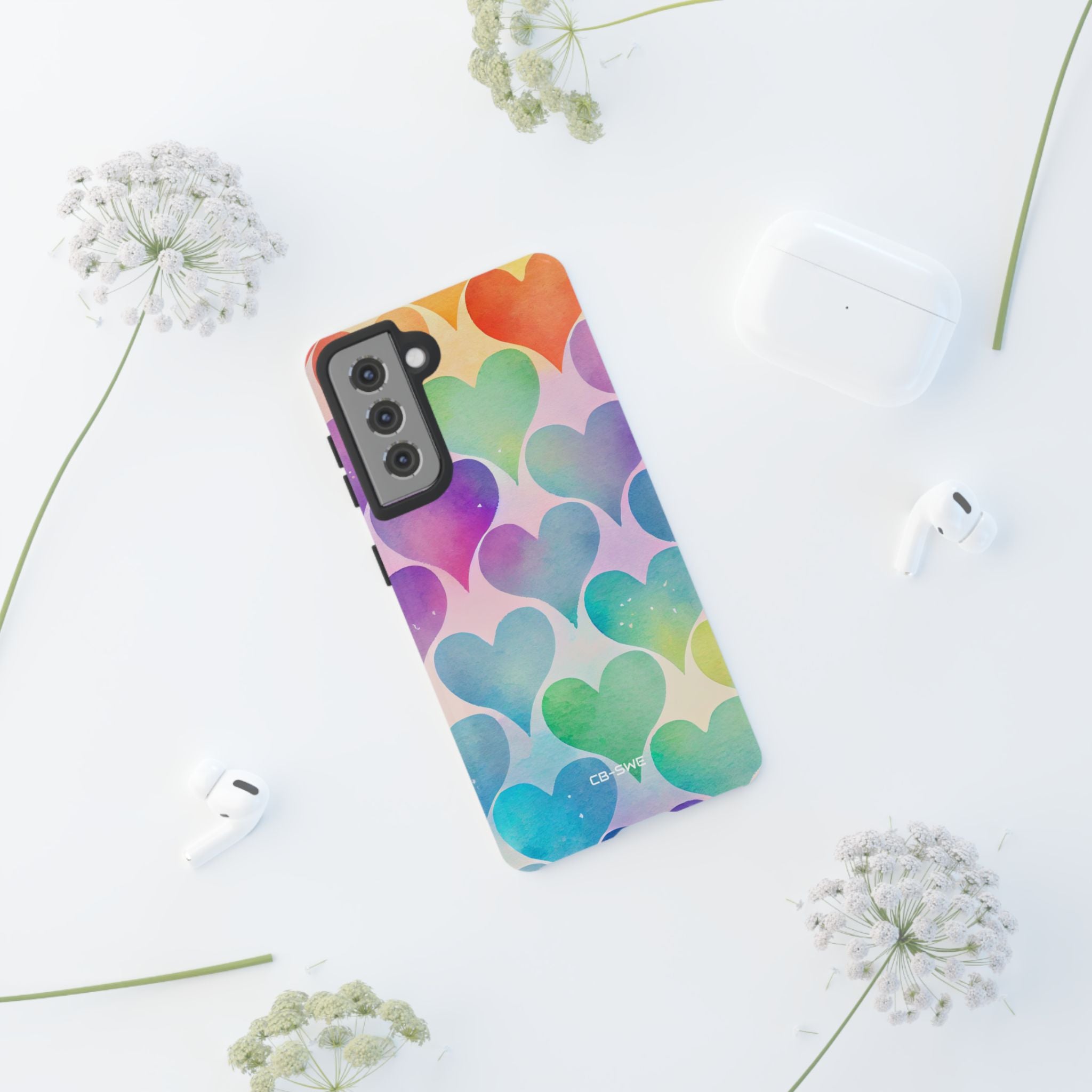 Watercolor Heart Symphony - Samsung Case