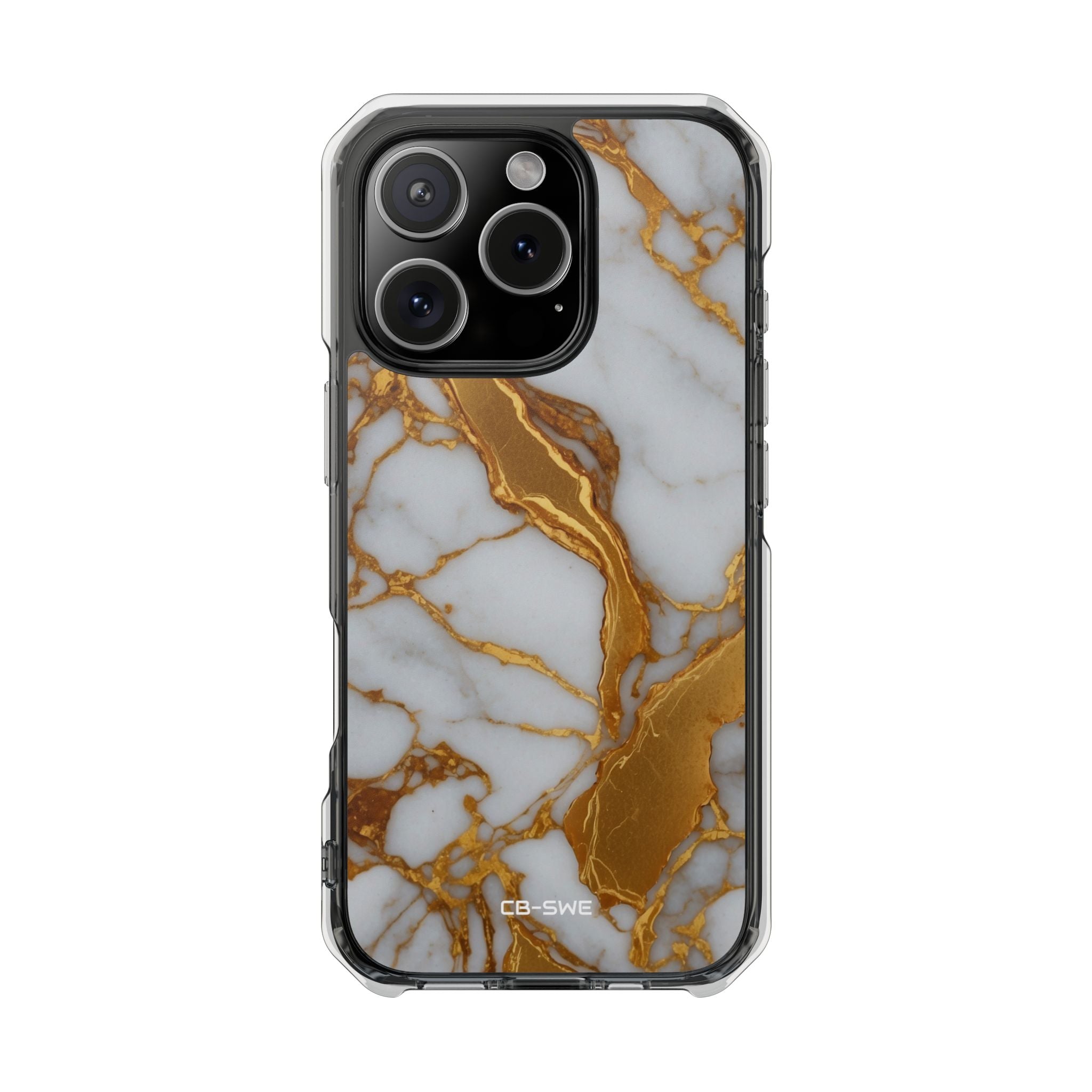Golden Veins Flow iPhone Case - Impact