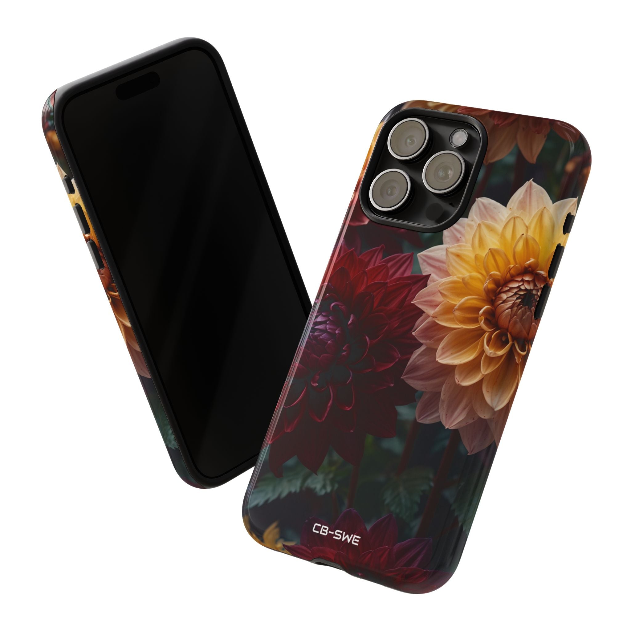 Dahlias Embrace Light - iPhone Case