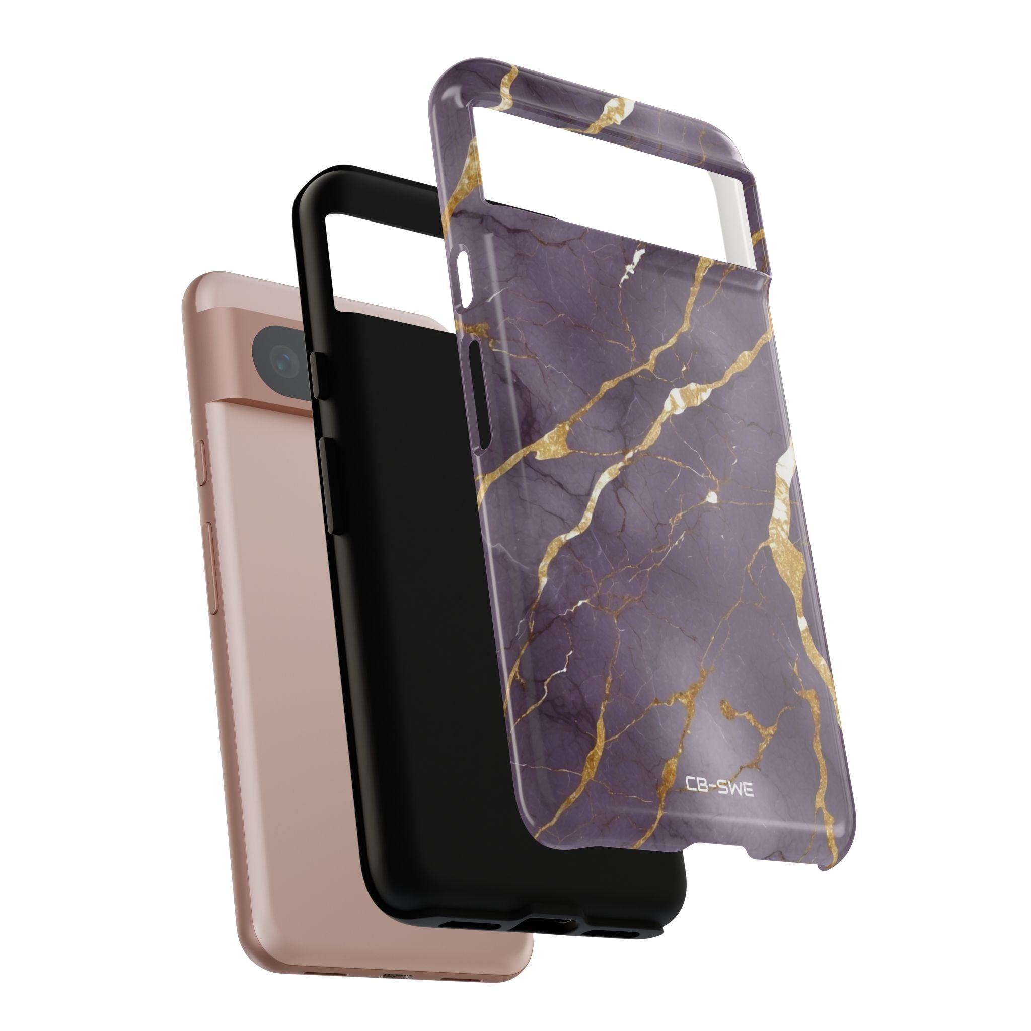 Golden Veins Flowing - Google Pixel Case