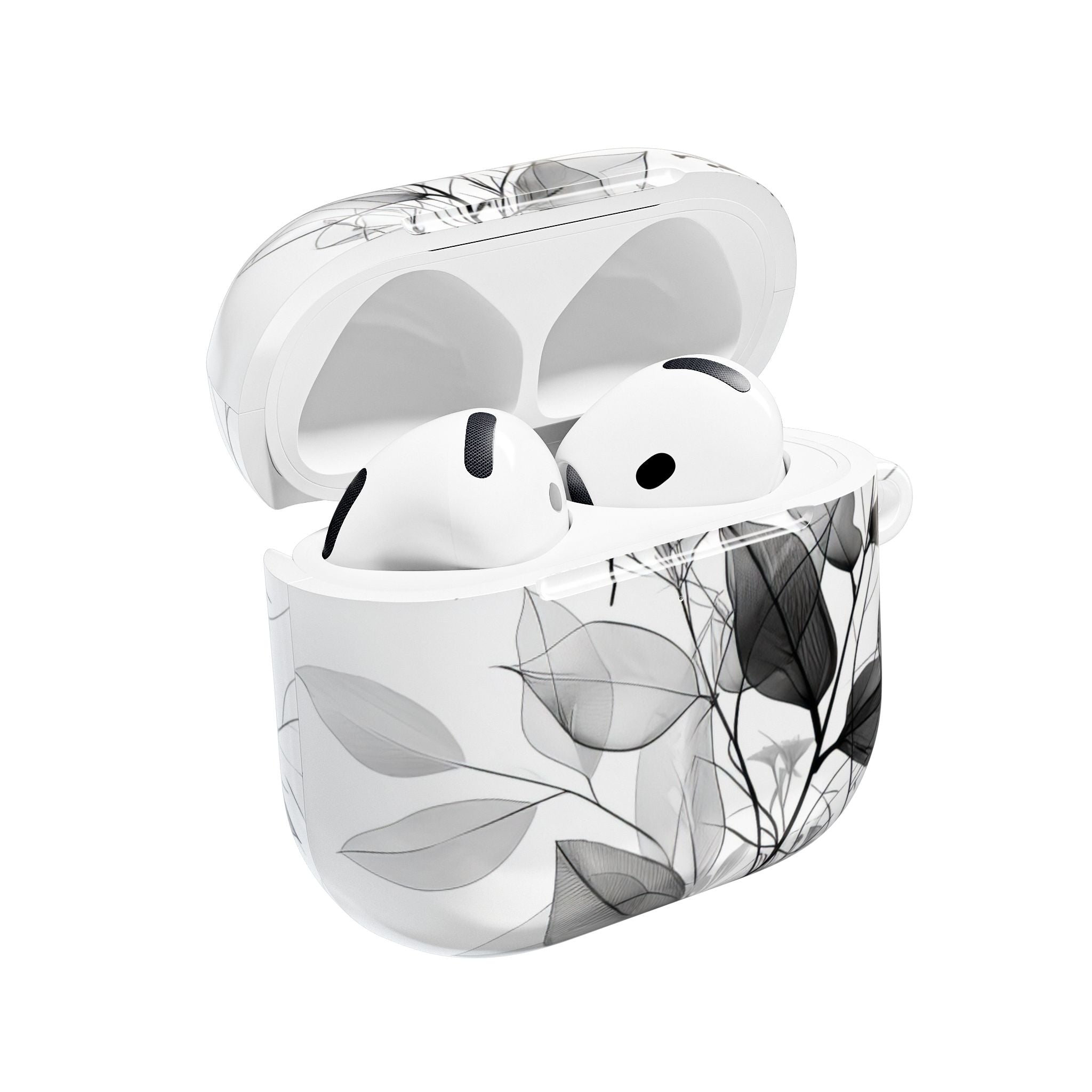 Silver Leaves - AirPods Case