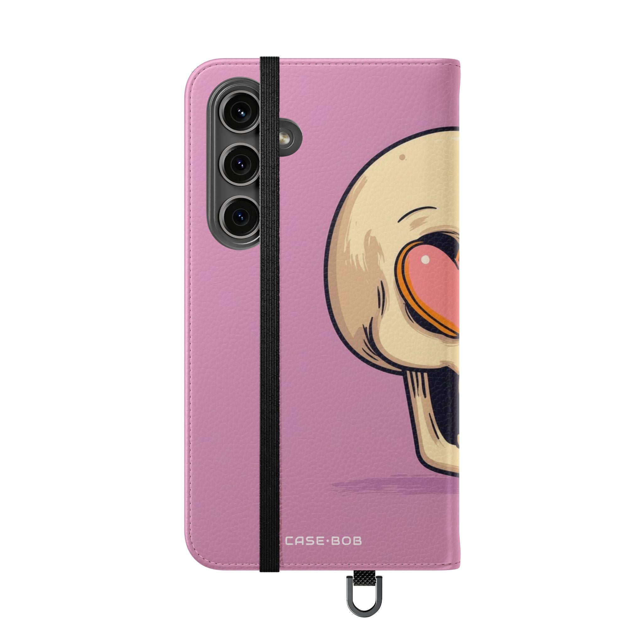 Heart Eyes Skull - Samsung S24 Plus Case - Wallet