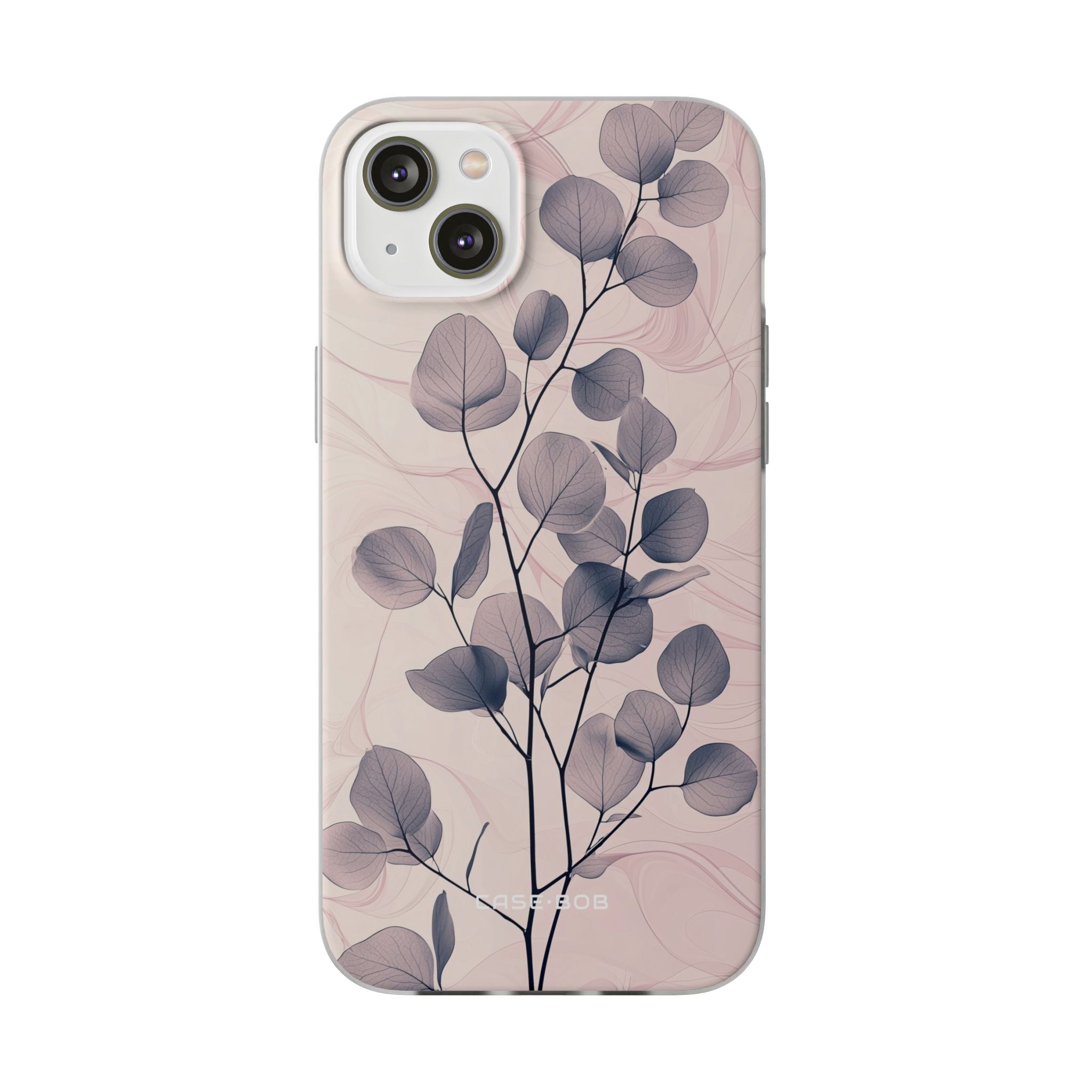 Veined Leaf Whisper iPhone 14 Plus Case - Soft