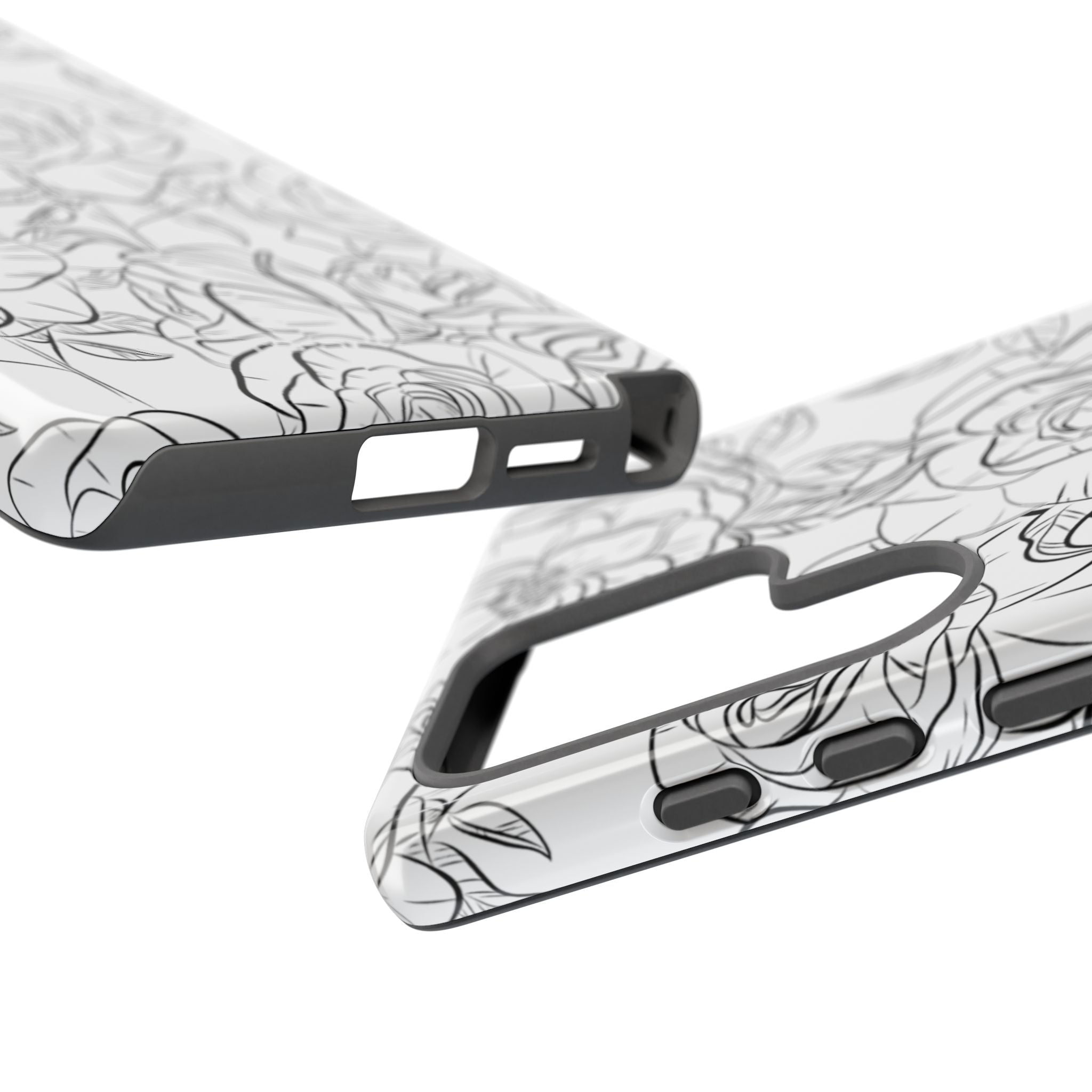 Intricate Rose Sketches - Samsung Case