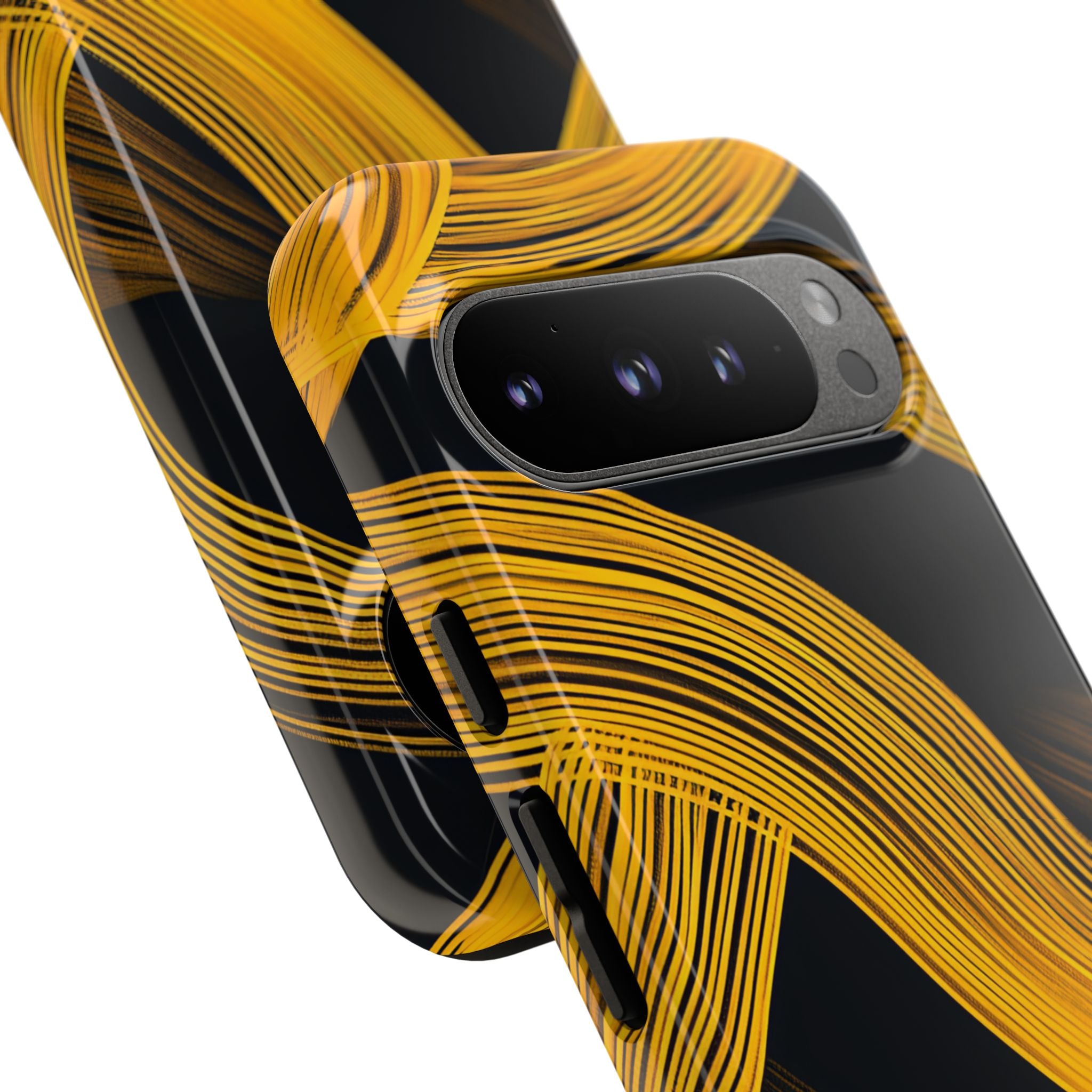 Yellow Flow Lines Google Pixel 9 - Tough