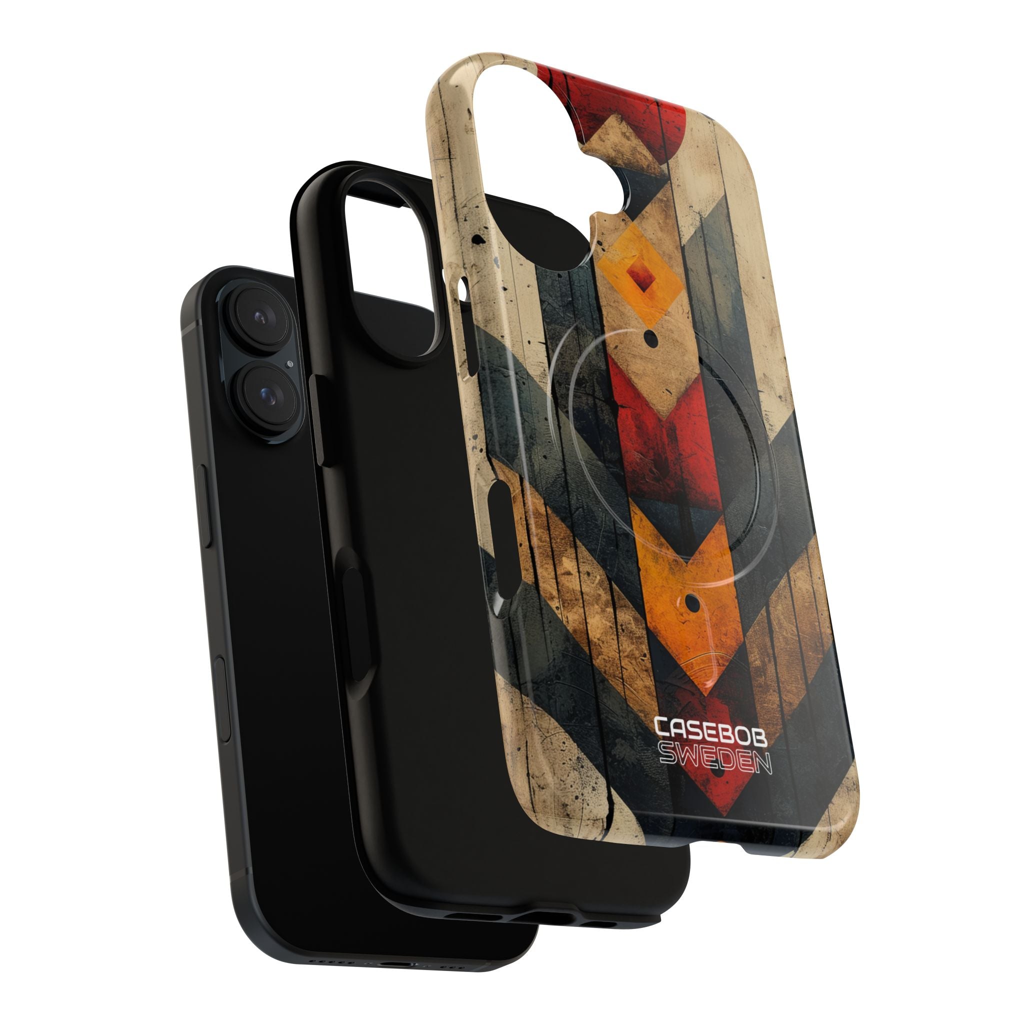 Geometric Fire Rise iPhone 16 - Tough+