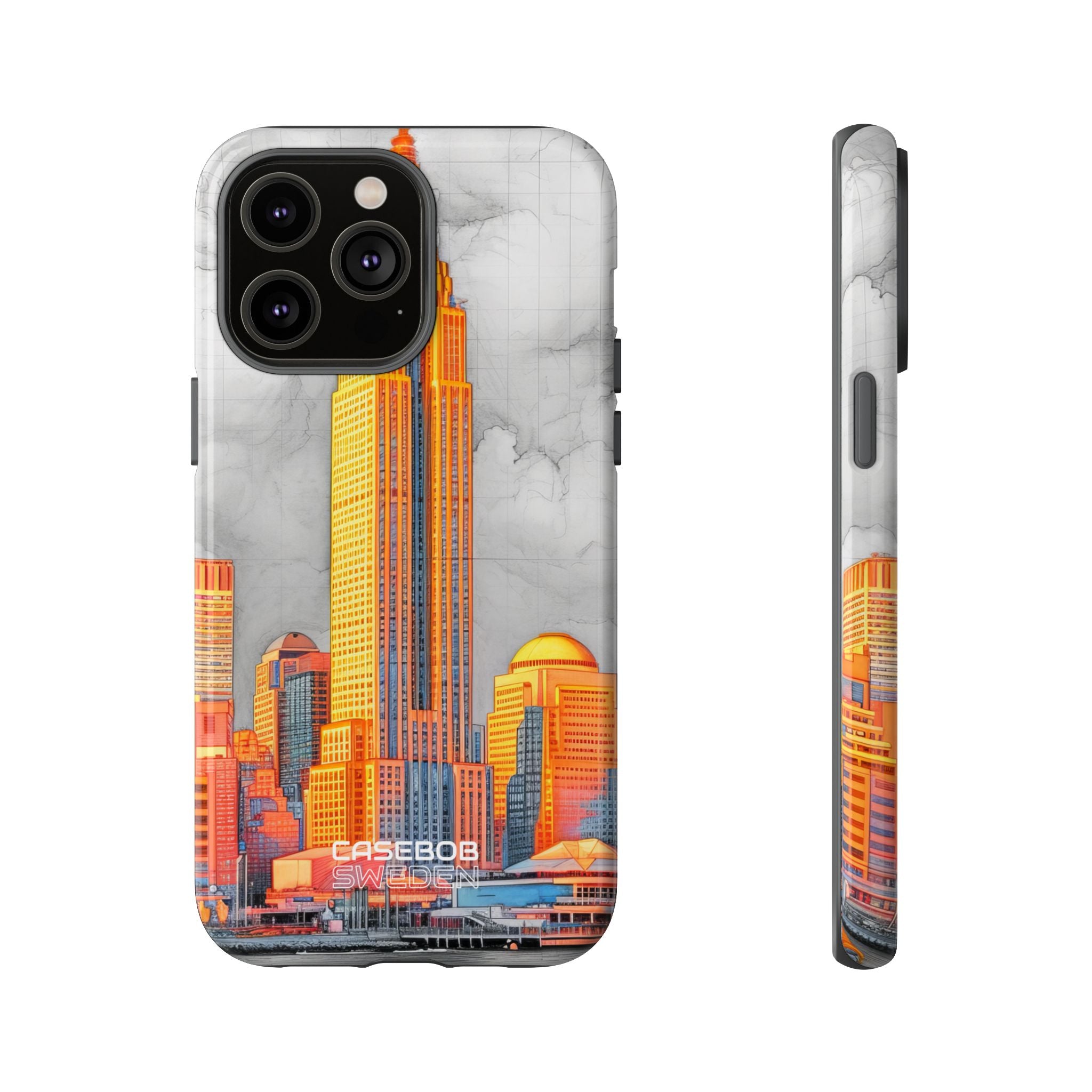 Vibrant City Skyline iPhone 14 - Tough