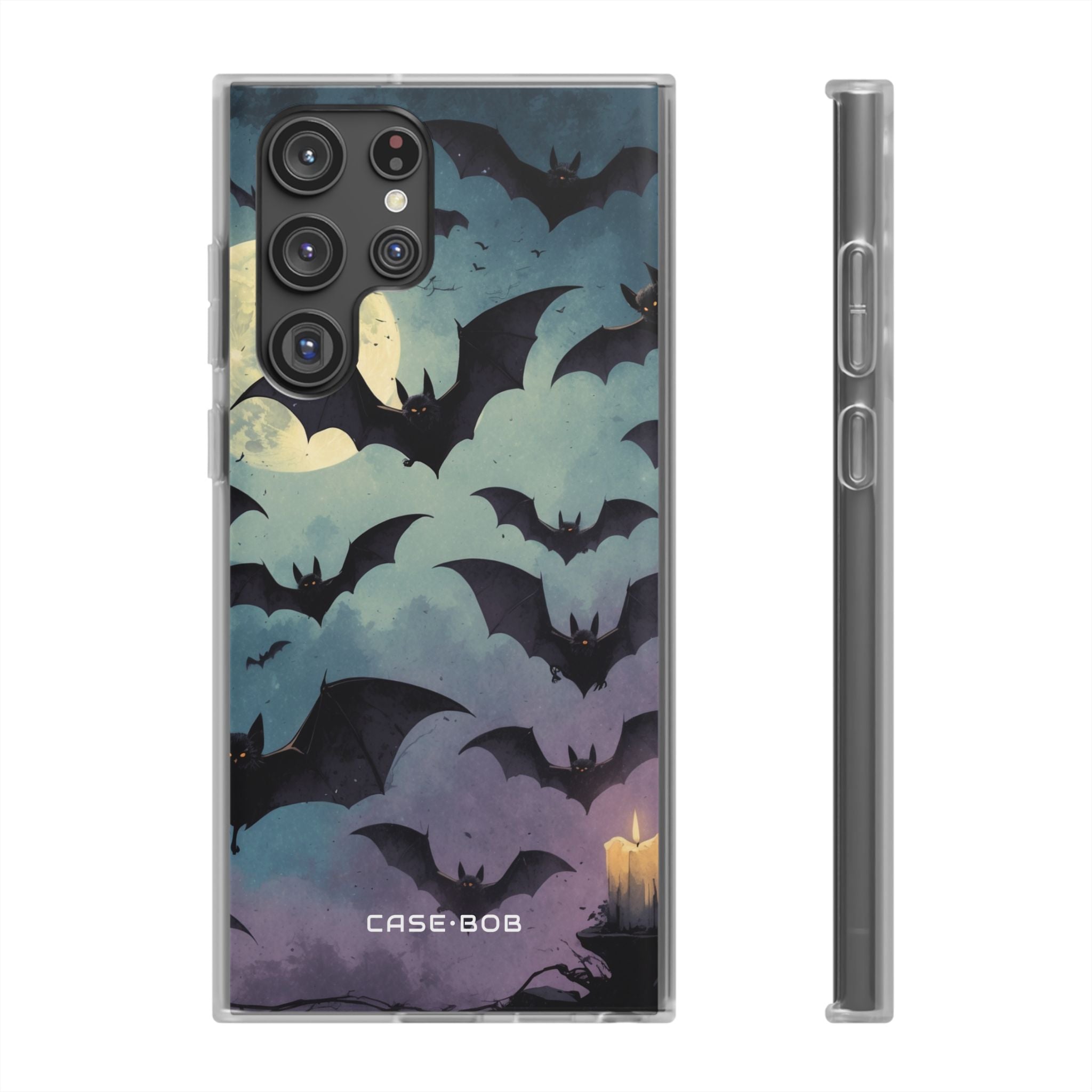 Glowing Bat Swarm Samsung S22 Ultra Case - Soft
