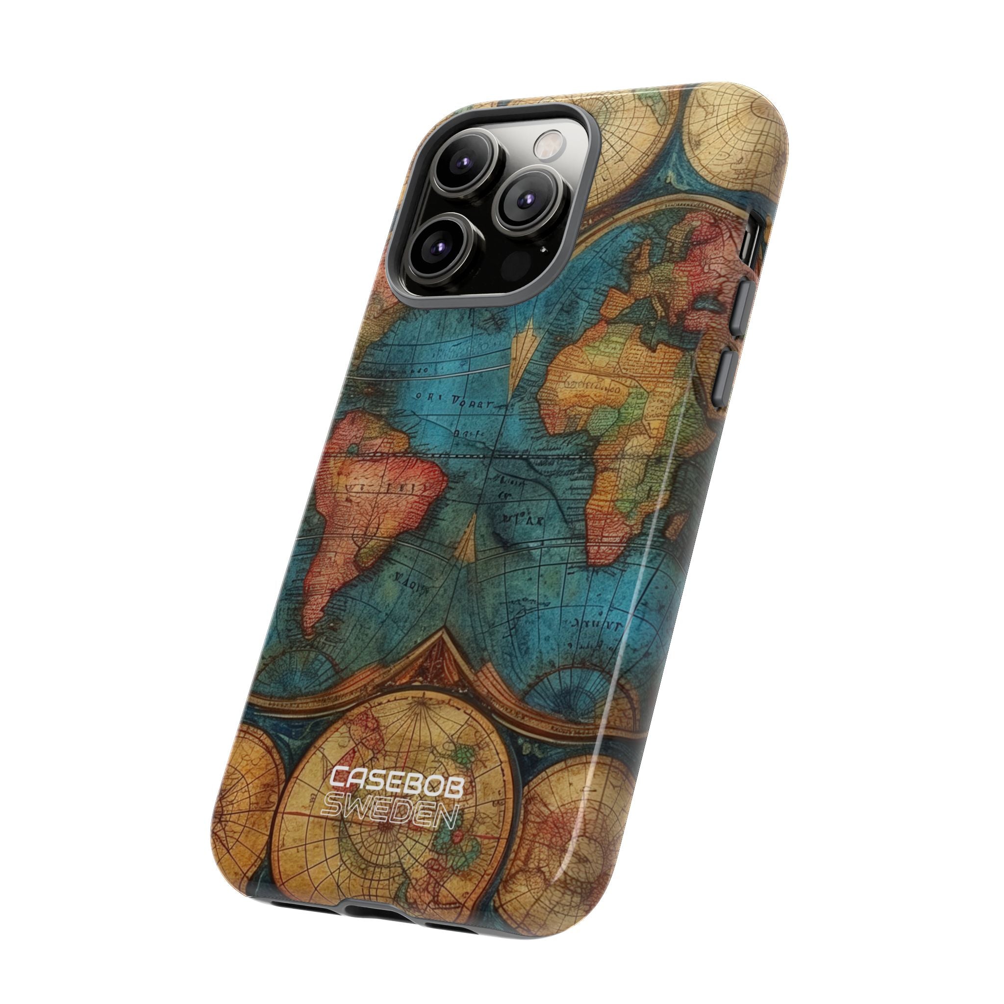 Vintage verdenskort iPhone 14 - Tough