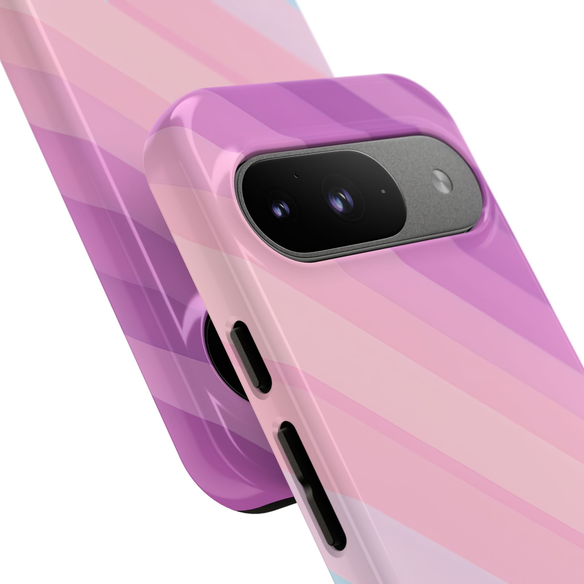 Pink Blue Gradient Layers Google Pixel 9 - Tough