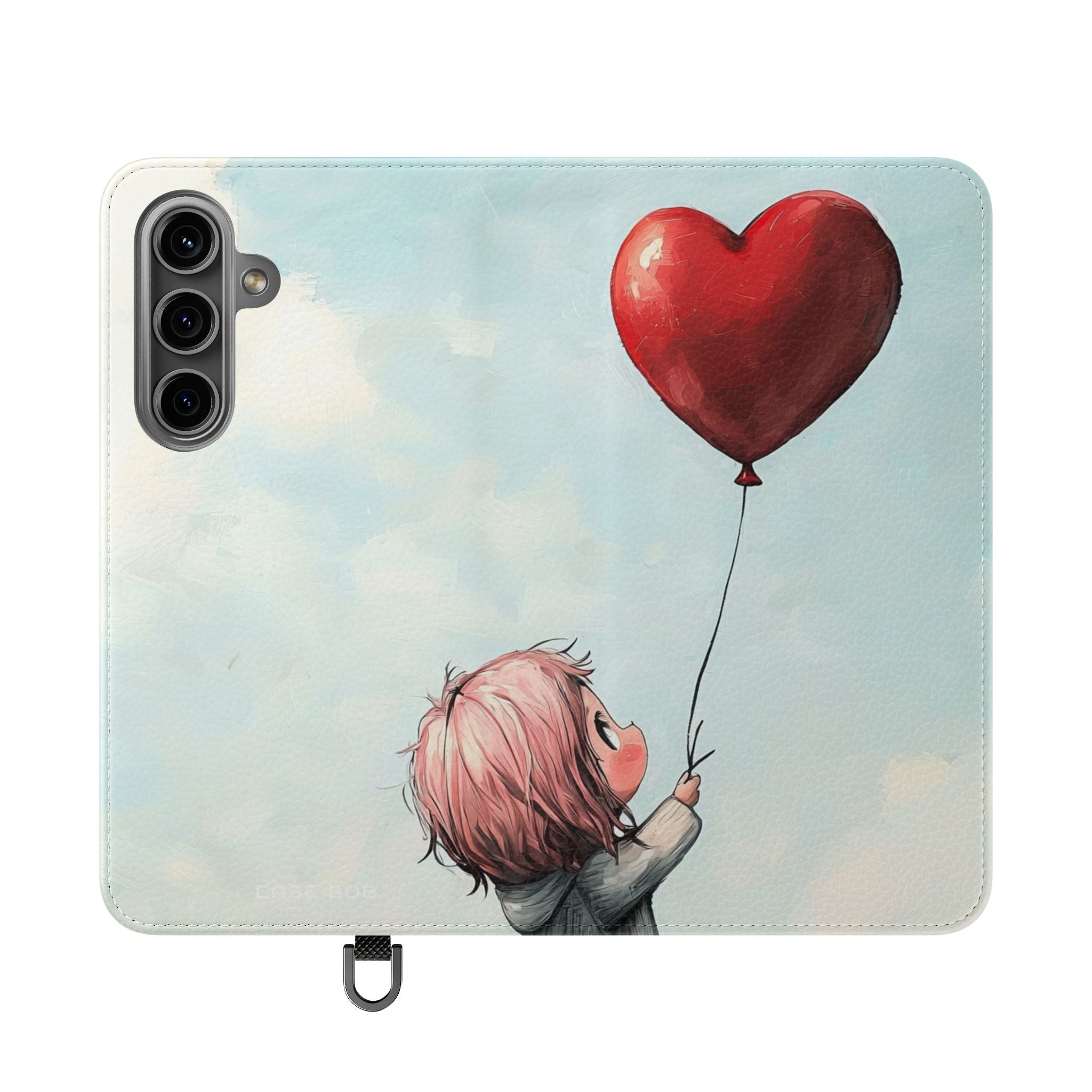 Heart Balloon Whimsy - Samsung S24 Case - Wallet