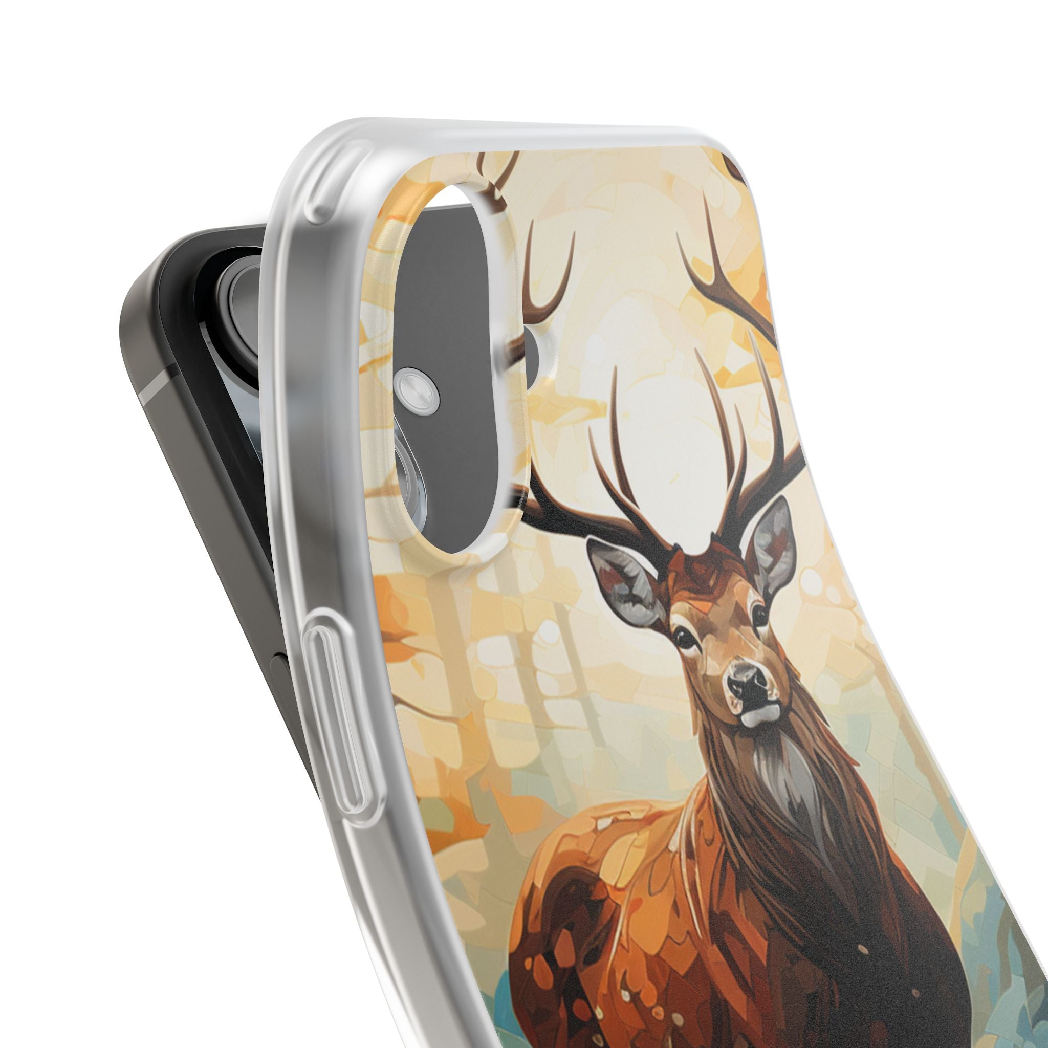 Glowing Stag iPhone 16 Plus Case - Soft