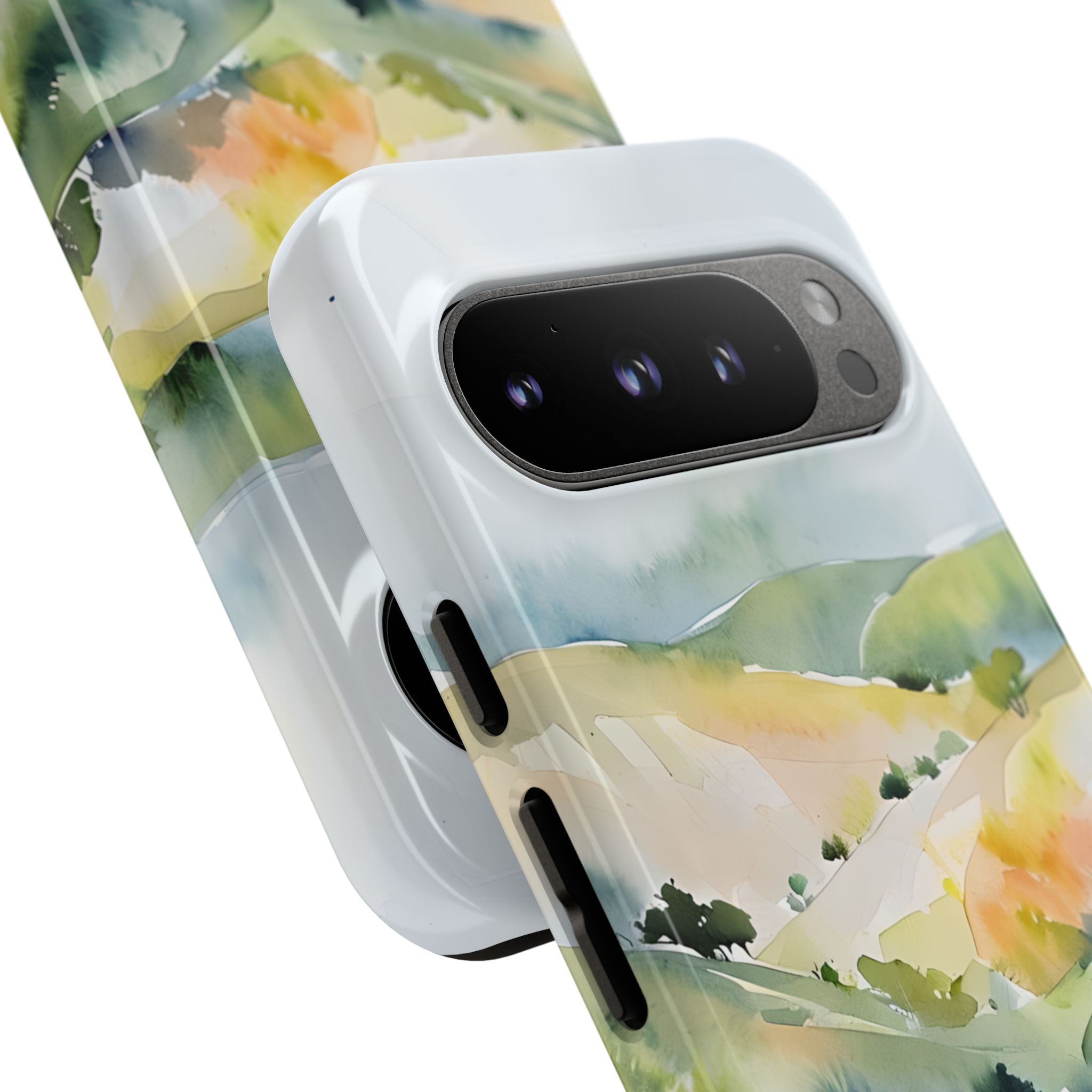 Misty Hills Watercolor - Google Pixel Case