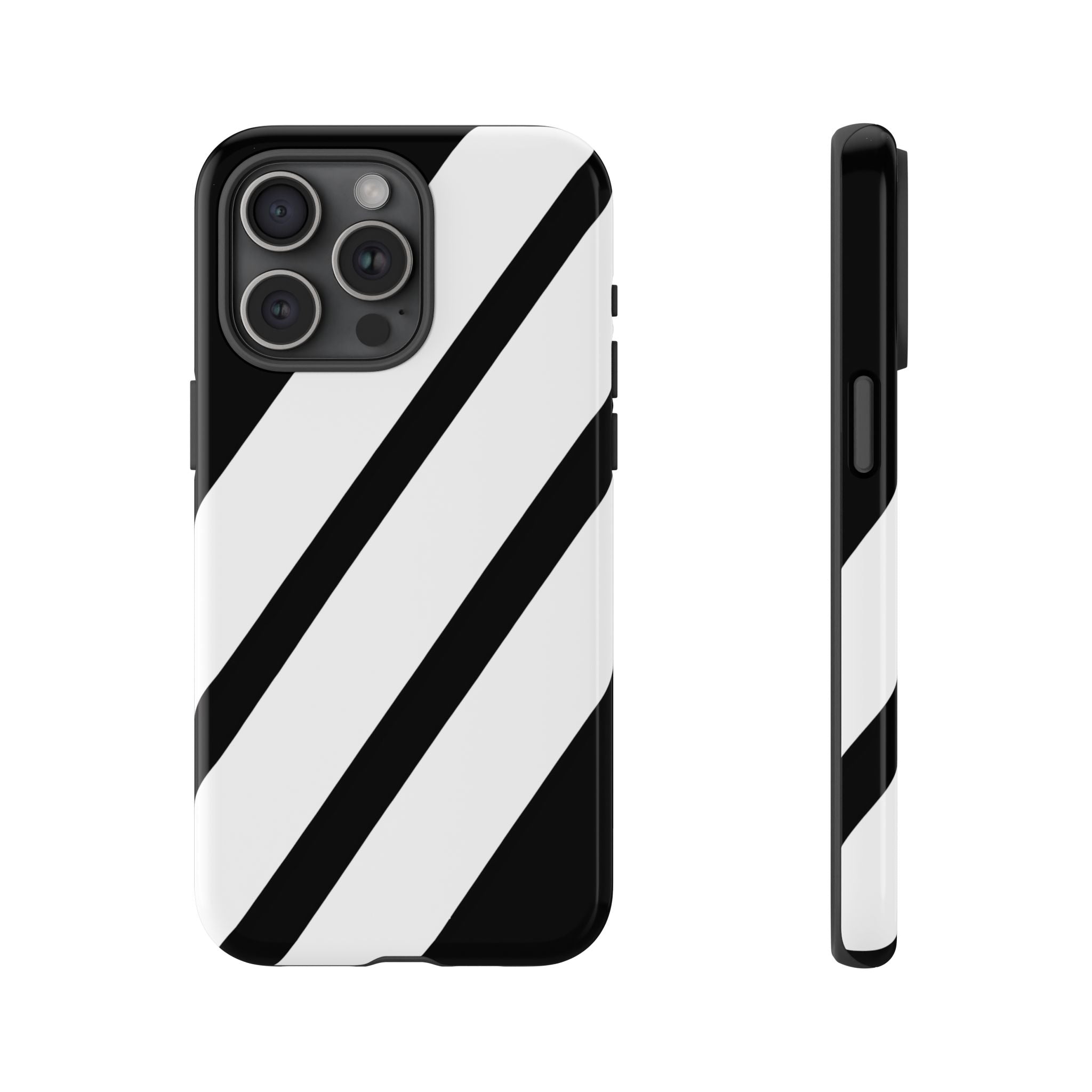 Monochrome Diagonal Symmetry - iPhone Case