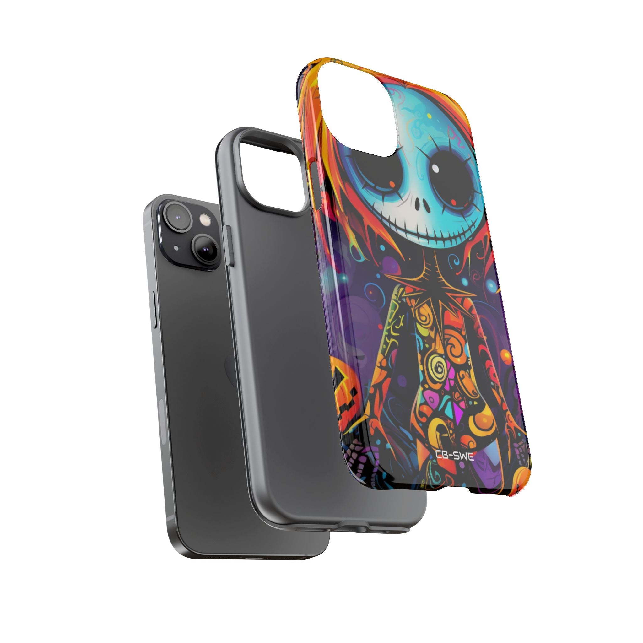 Skeletal Figure Laughs - iPhone Case