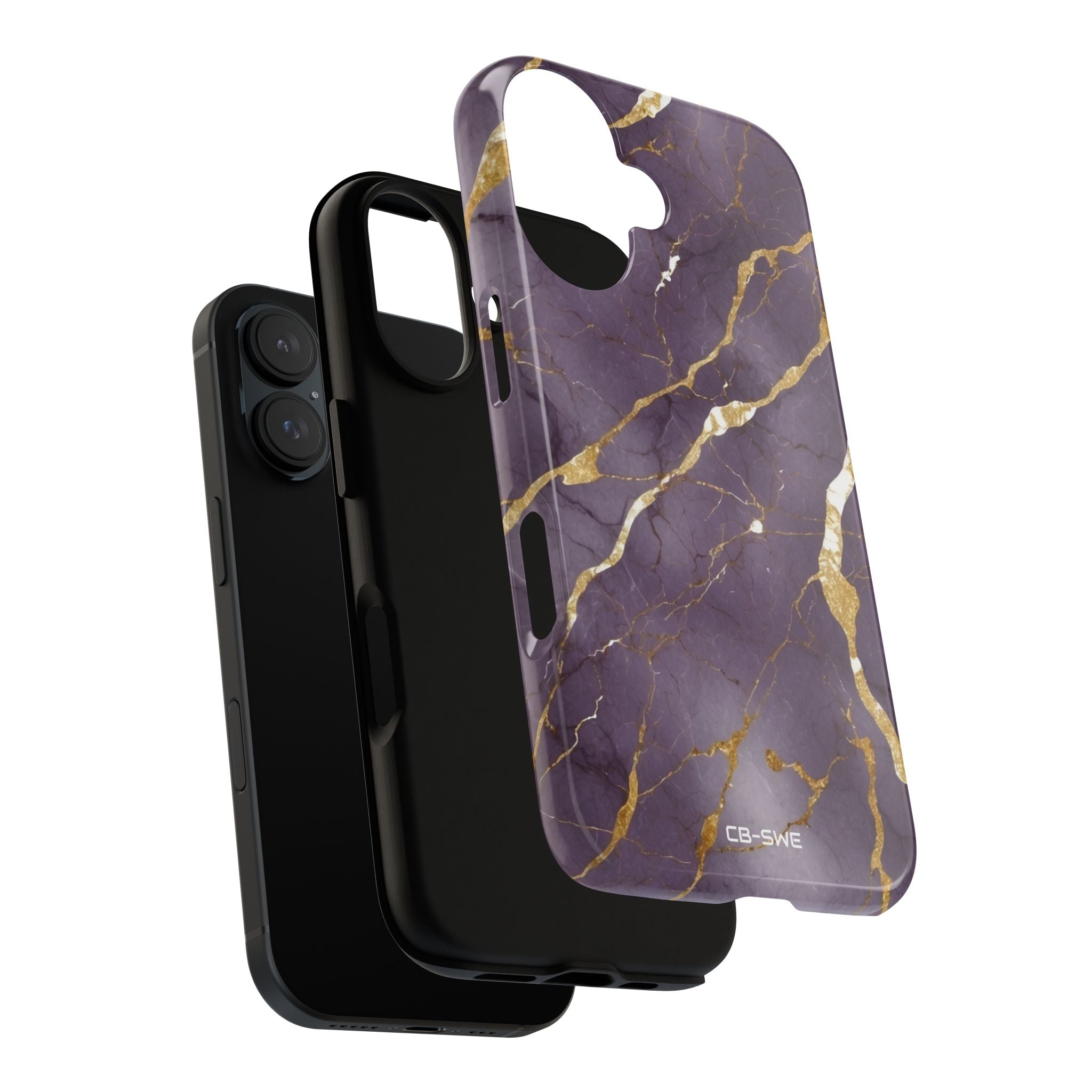 Golden Veins Flowing - iPhone Case