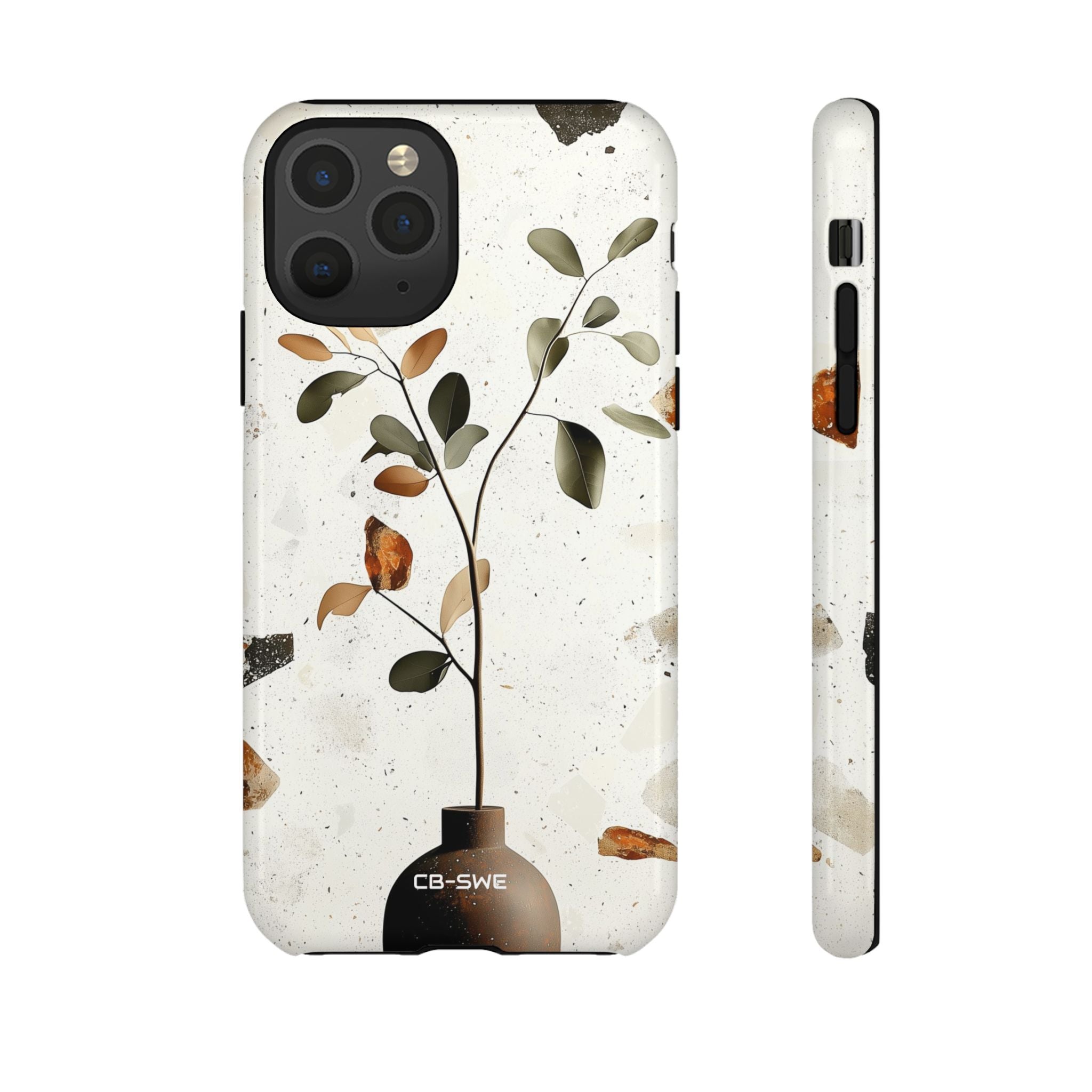 Vase Holds Leaves - iPhone Case