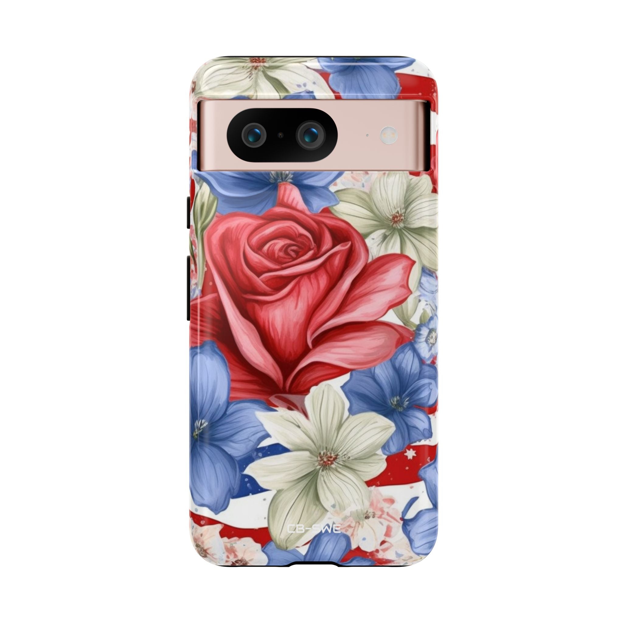 Roses Embrace Stripes - Google Pixel Case