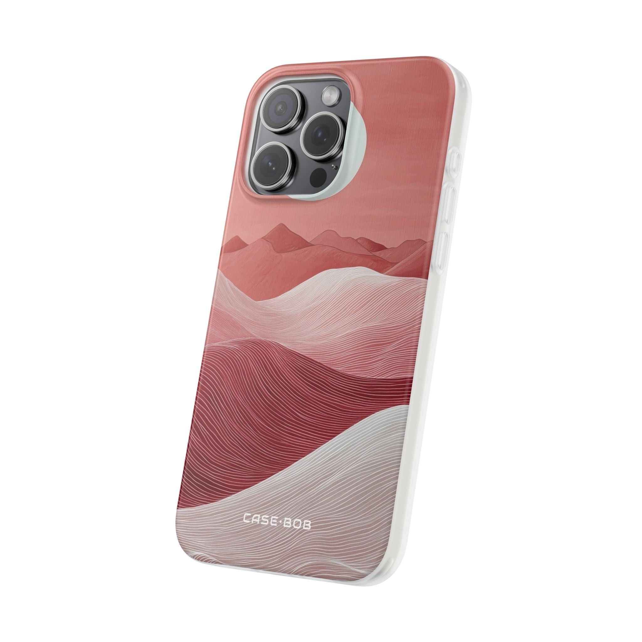 White Orb Dunes iPhone 15 Pro Max Case - Soft