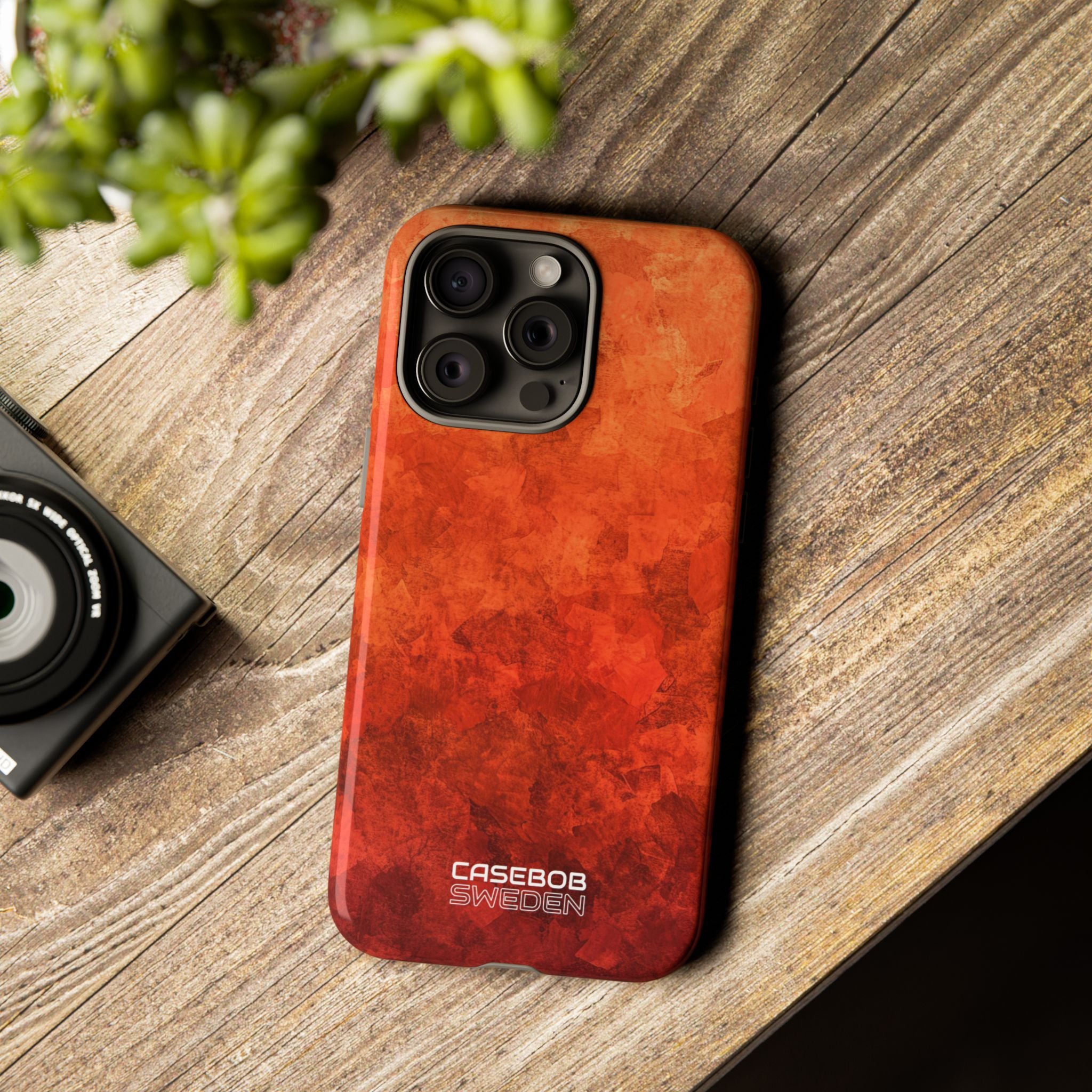 Crimson Autumn Layers iPhone 15 - Tough